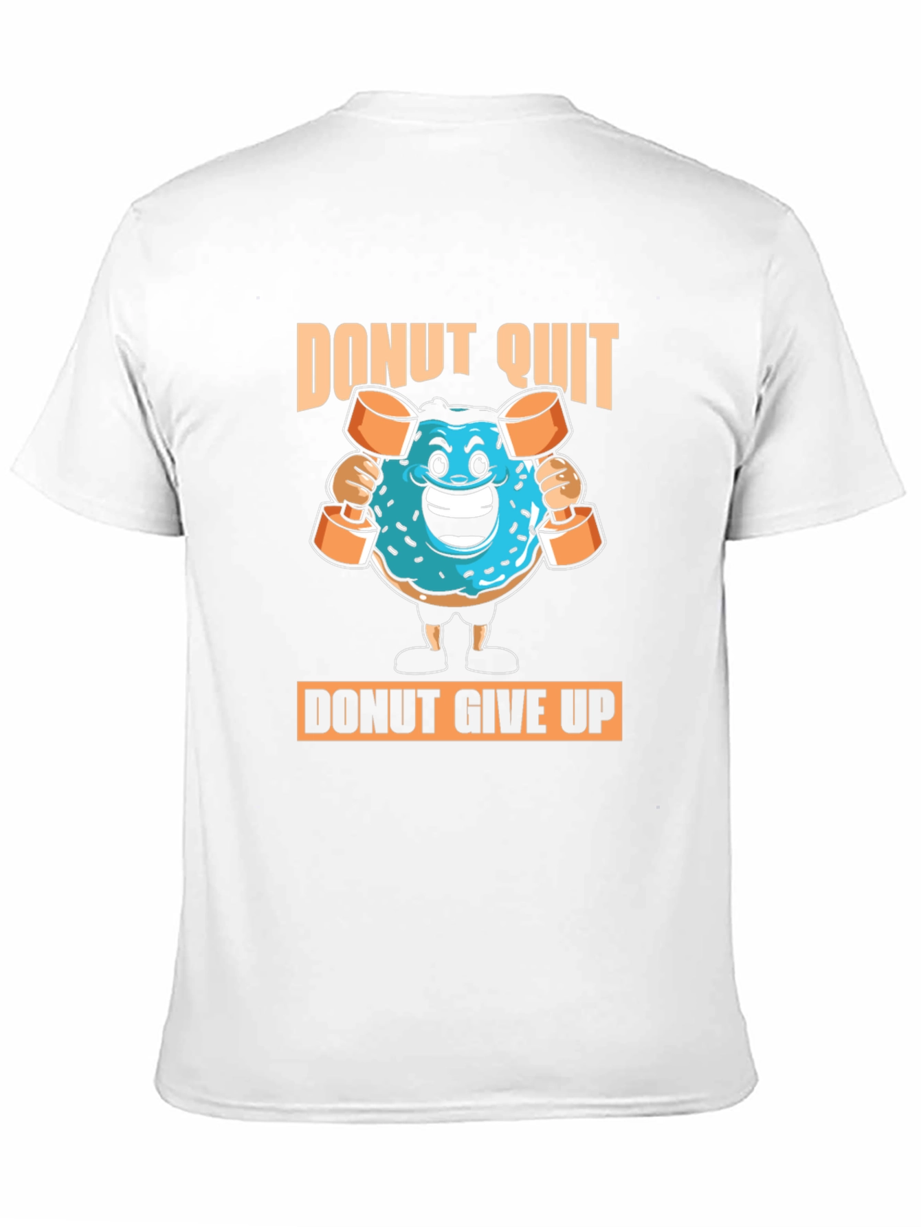 Black Donut Quit Funny Gym T-Shirt view 11