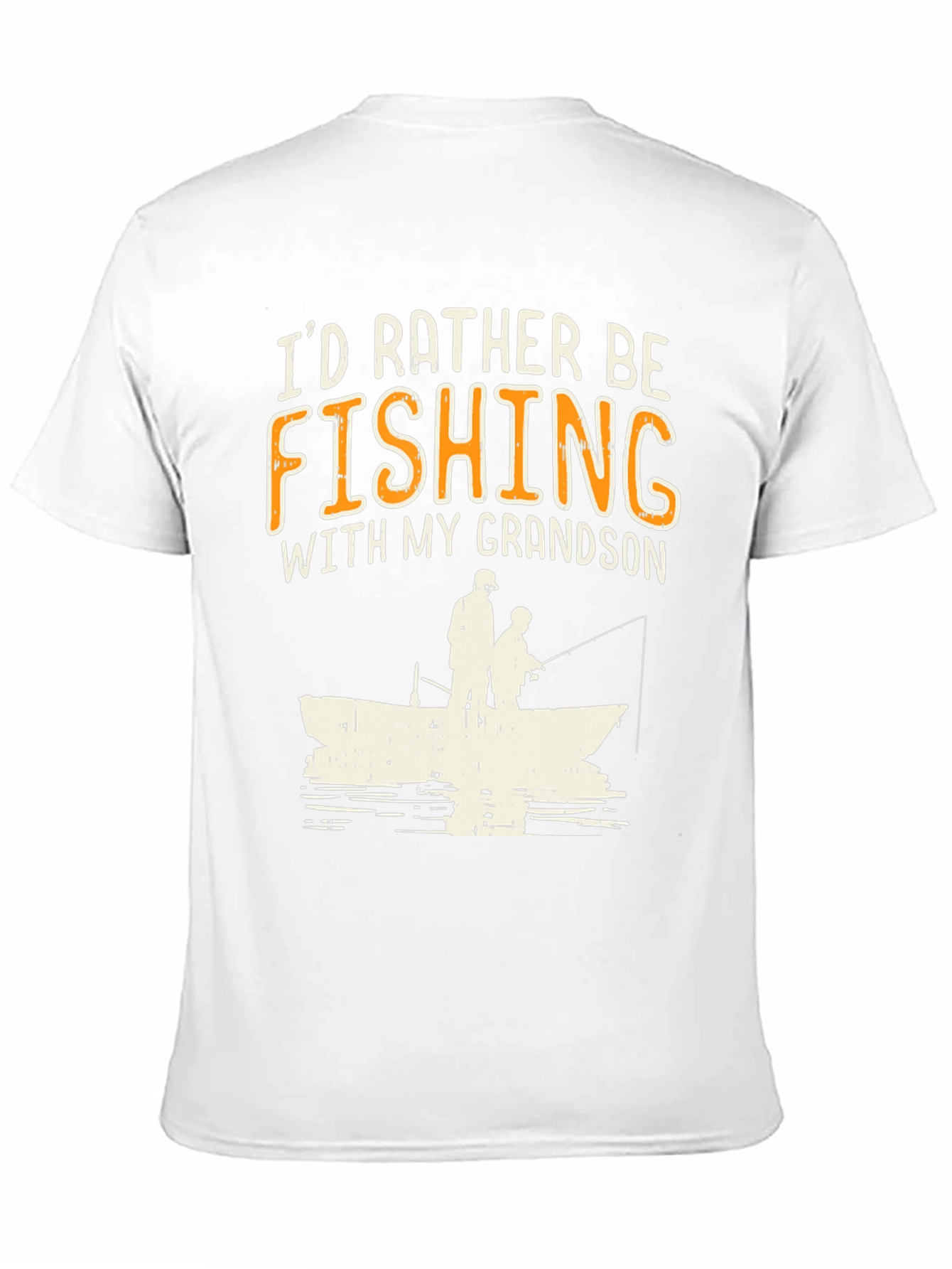 Black Fishing With My Grandson Graphic Tee view 11
