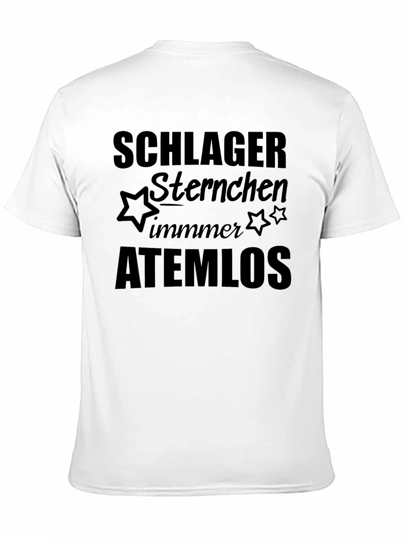 Black Schlager Sternchen Atemlos Graphic Tee view 11