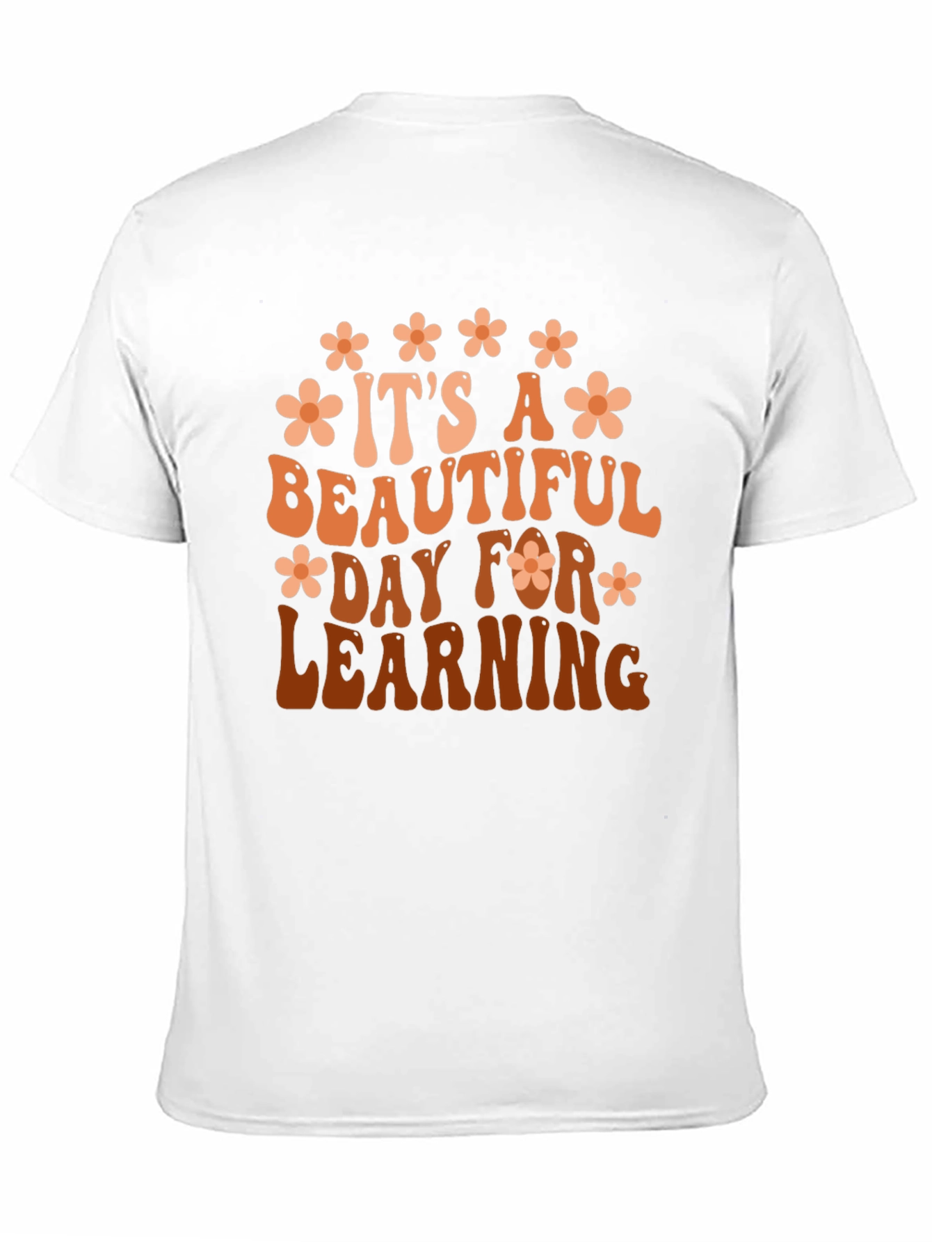 Black It's A Beautiful Day For Learning Graphic Tee view 11