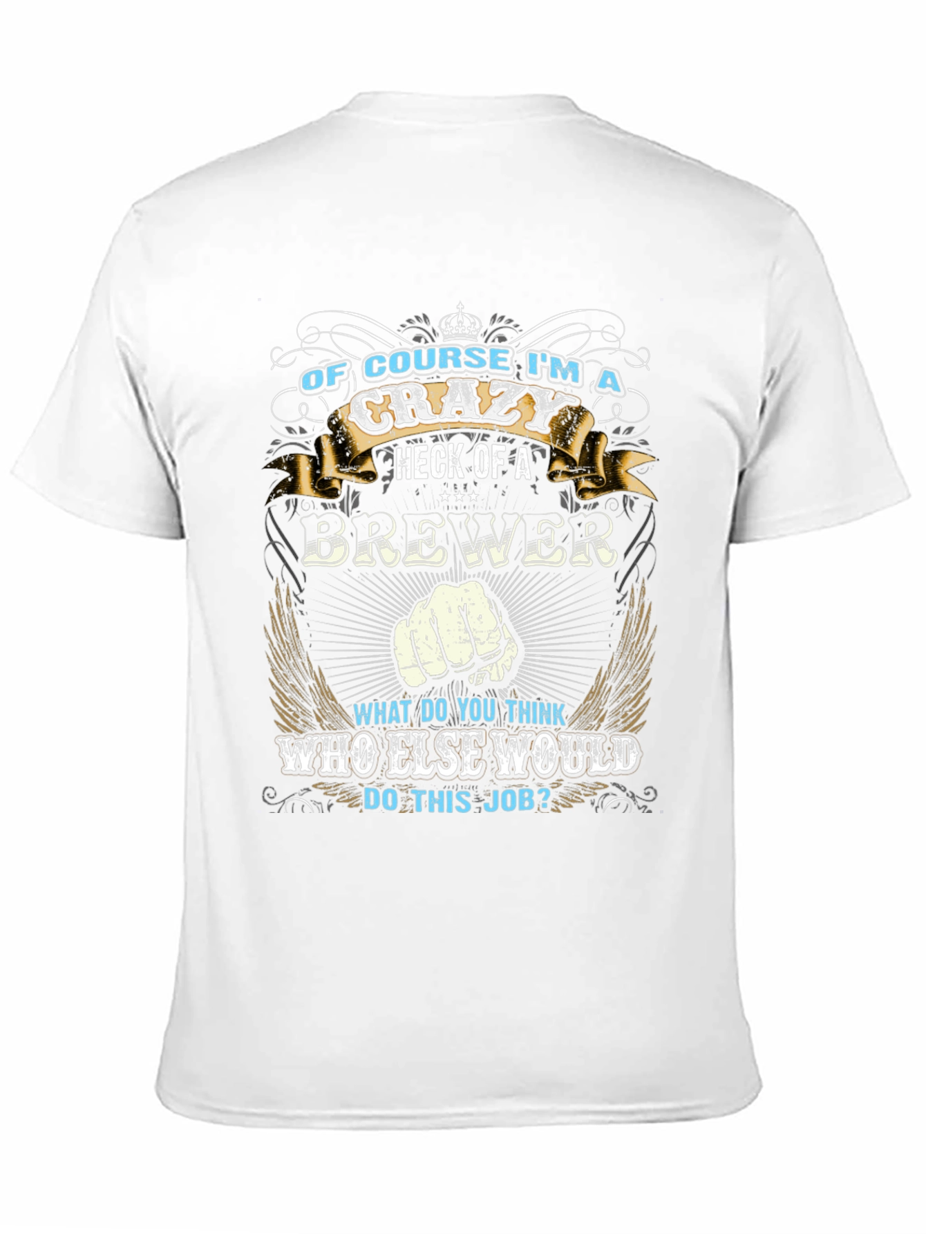 Black Crazy Brewer T-Shirt - Gift for Craft Beer Lovers view 11