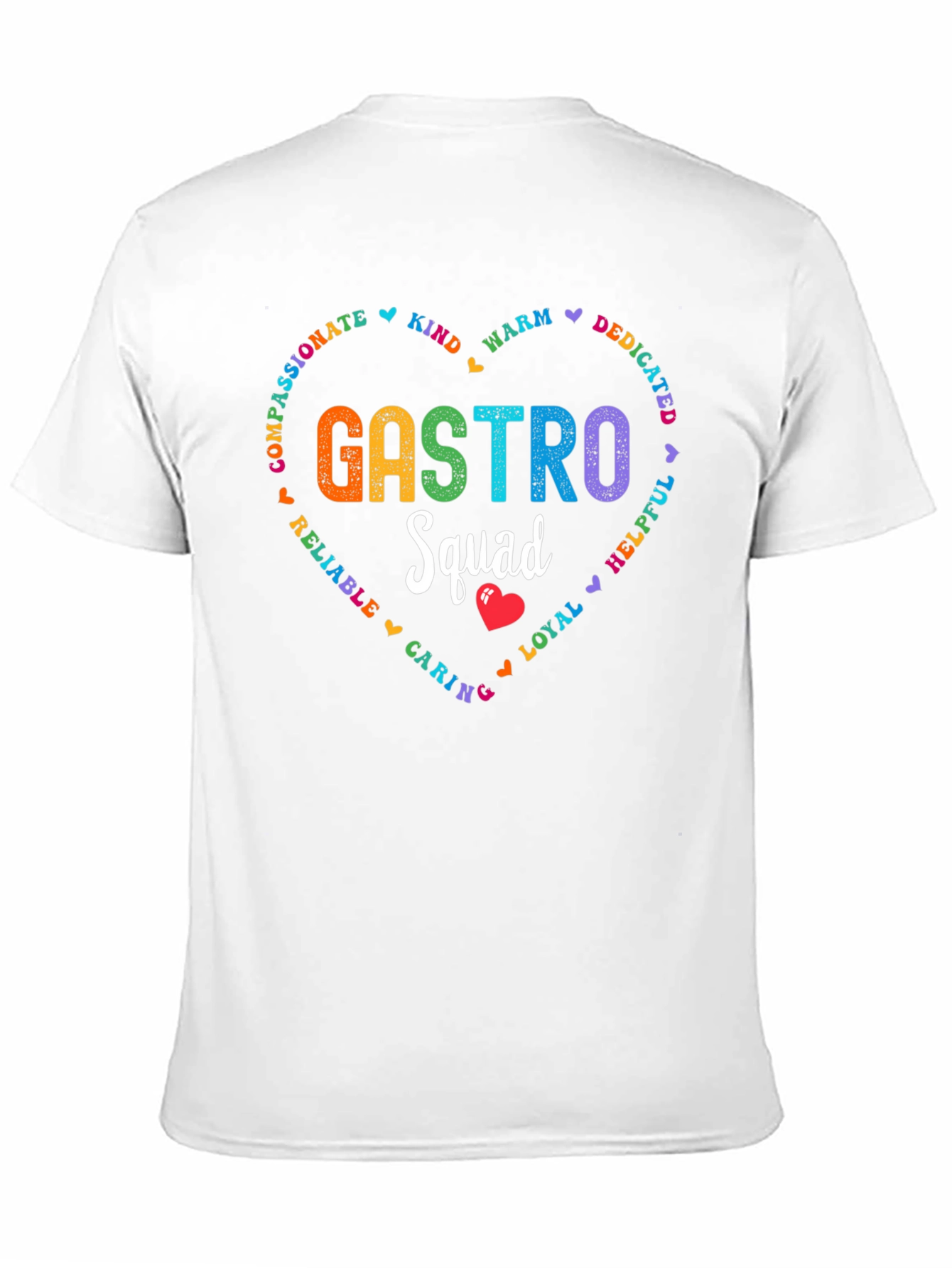 Black Gastro Squad Heart Tee - Compassionate Team Apparel view 11