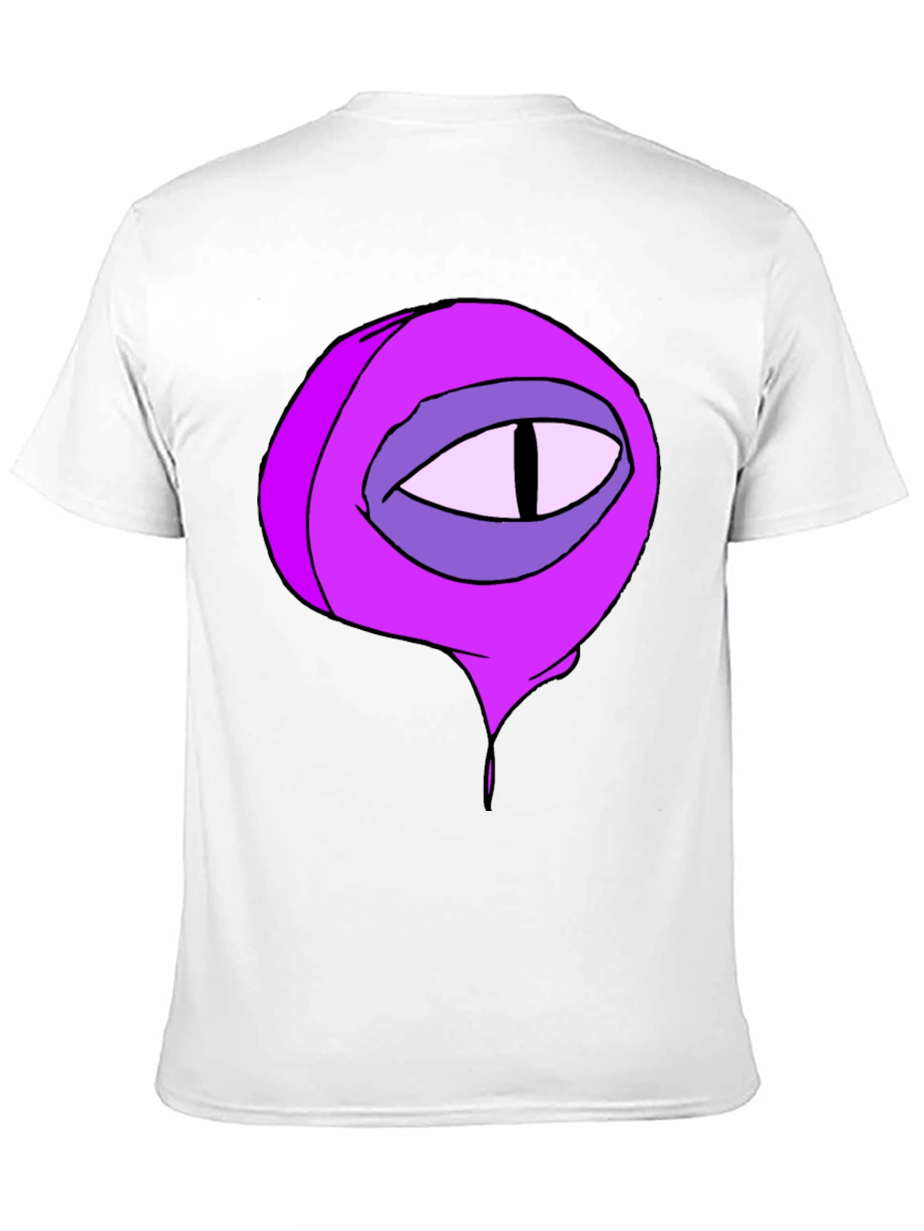 Black Black Tee with Cartoon Eye Graphic view 11