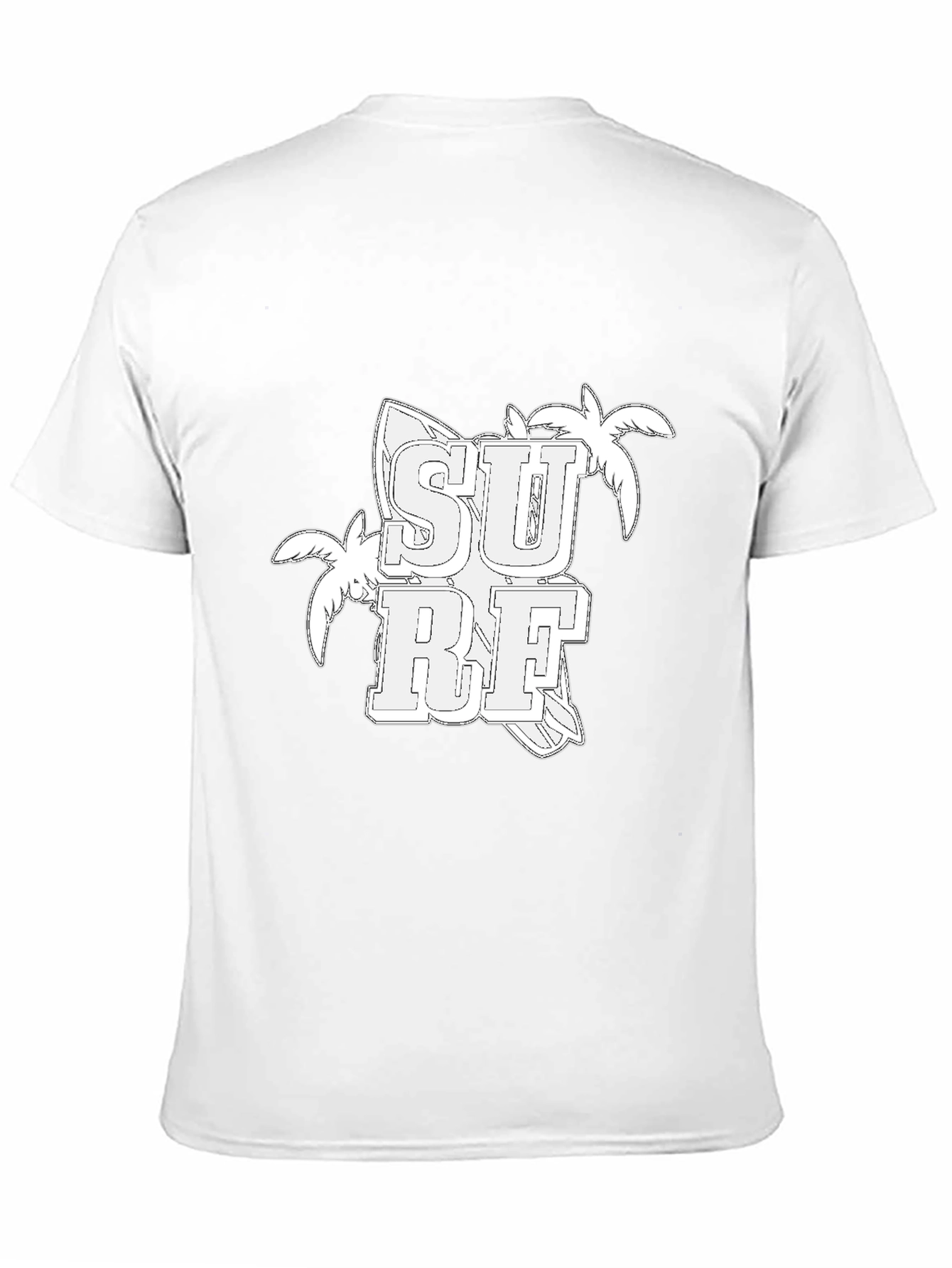 Black Surf Graphic Tee - Black Cotton T-Shirt view 11