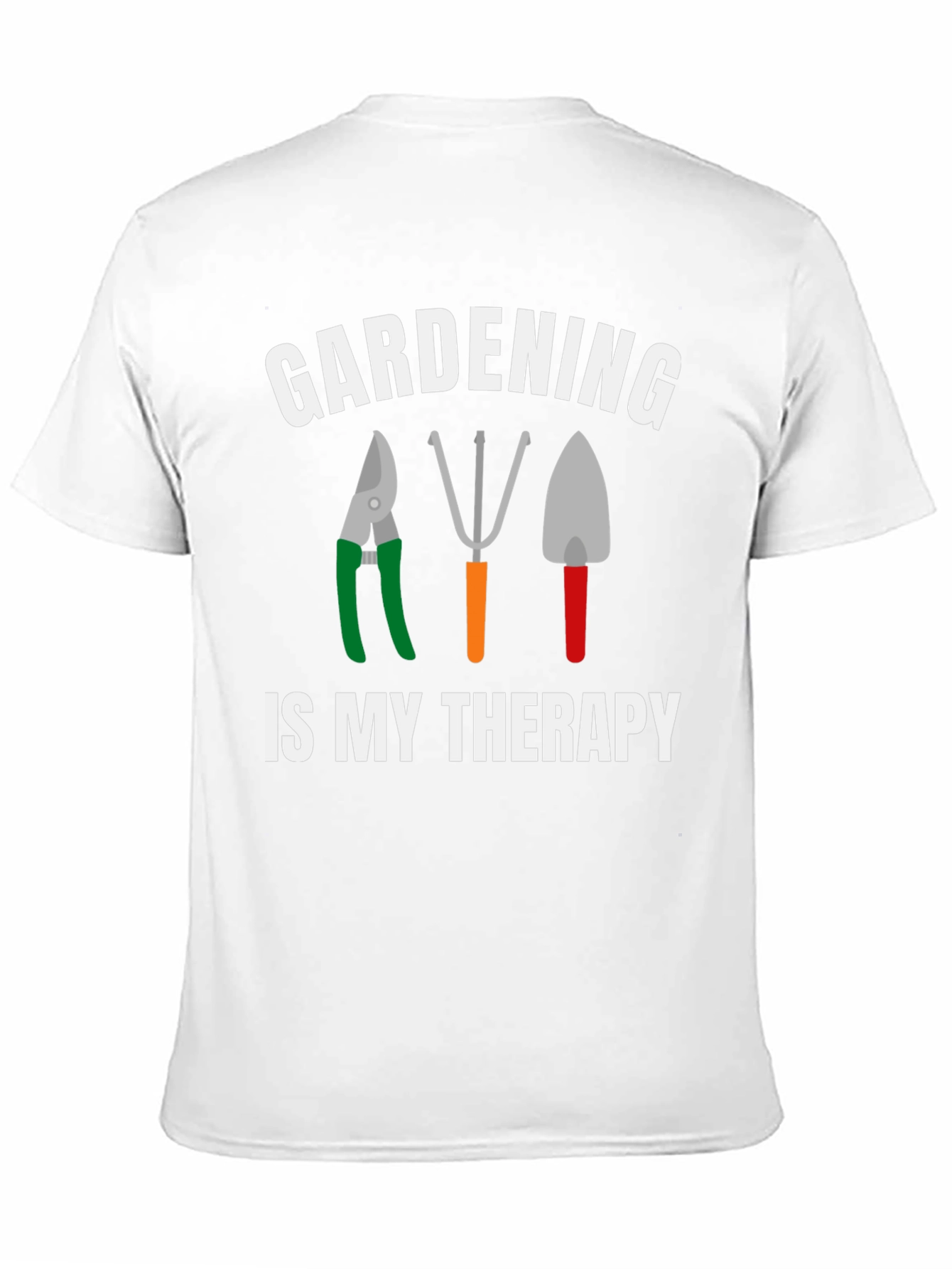 Black Gardening Is My Therapy T-Shirt view 11