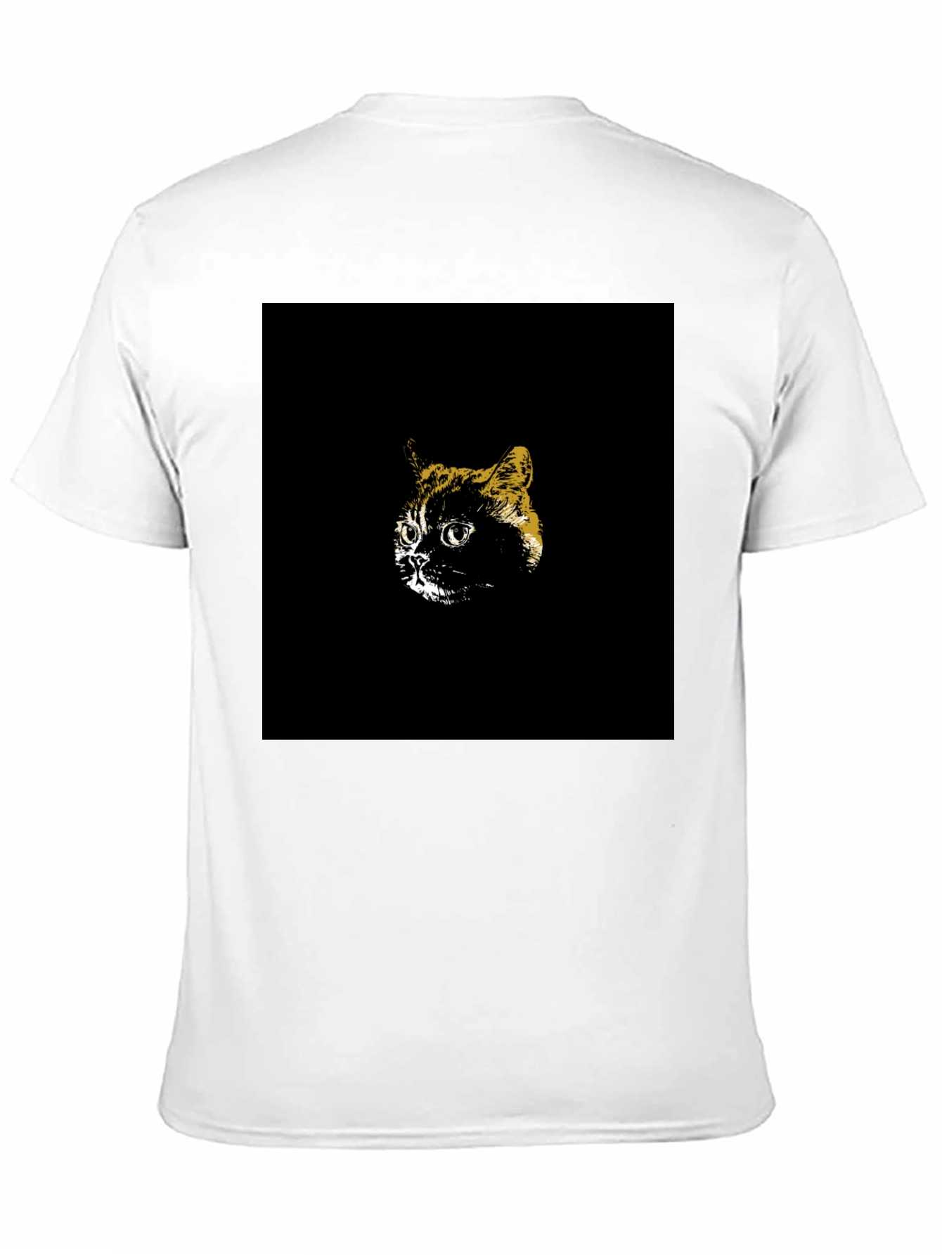 Black Cool Cat Graphic Tee - Black Cotton T-Shirt view 11