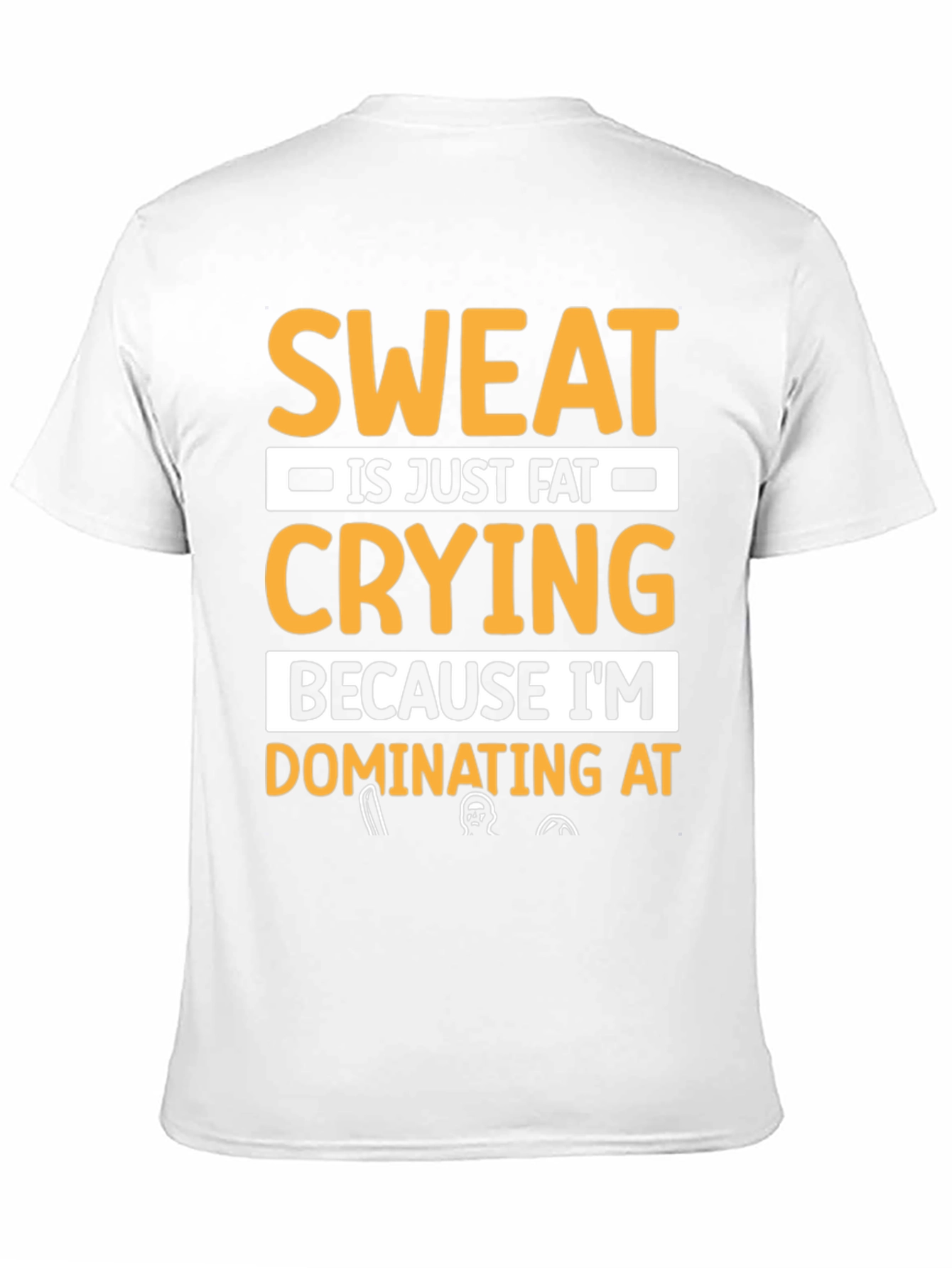 Black Sweat is Fat Crying T-Shirt - Workout Motivation Tee view 11