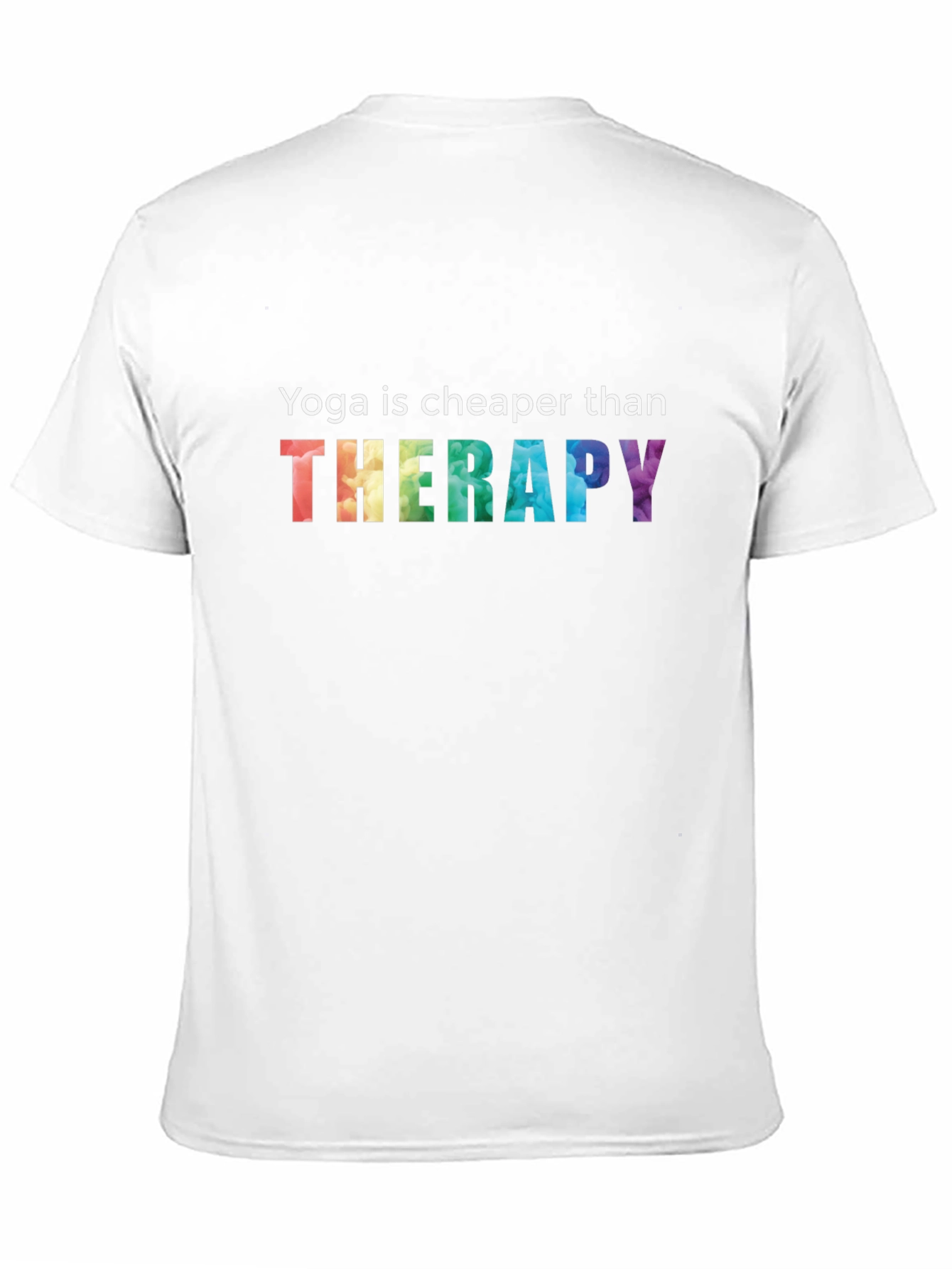 Black Yoga is Cheaper Than Therapy Graphic Tee view 11