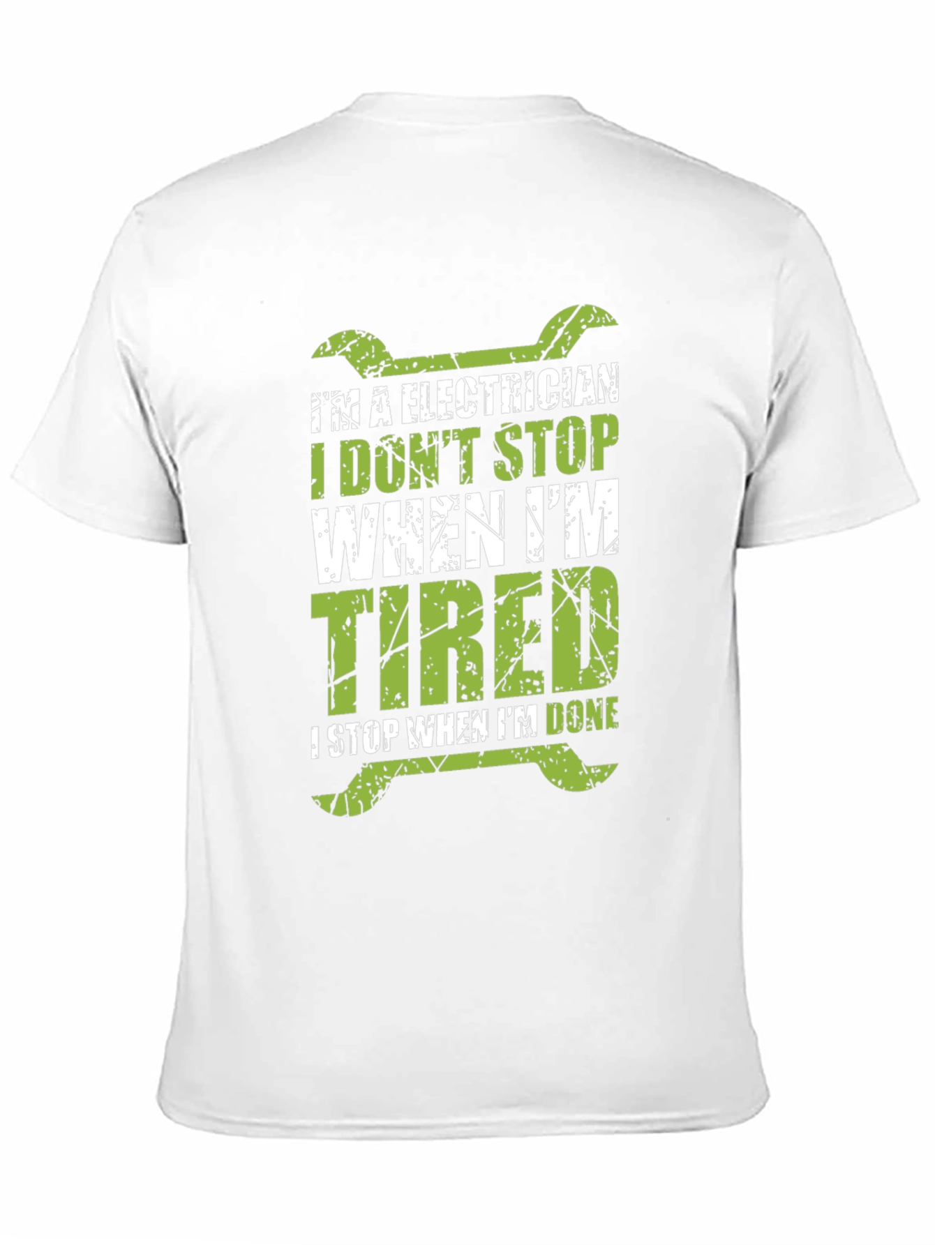 Black Electrician T-Shirt - I Don't Stop When I'm Tired view 11