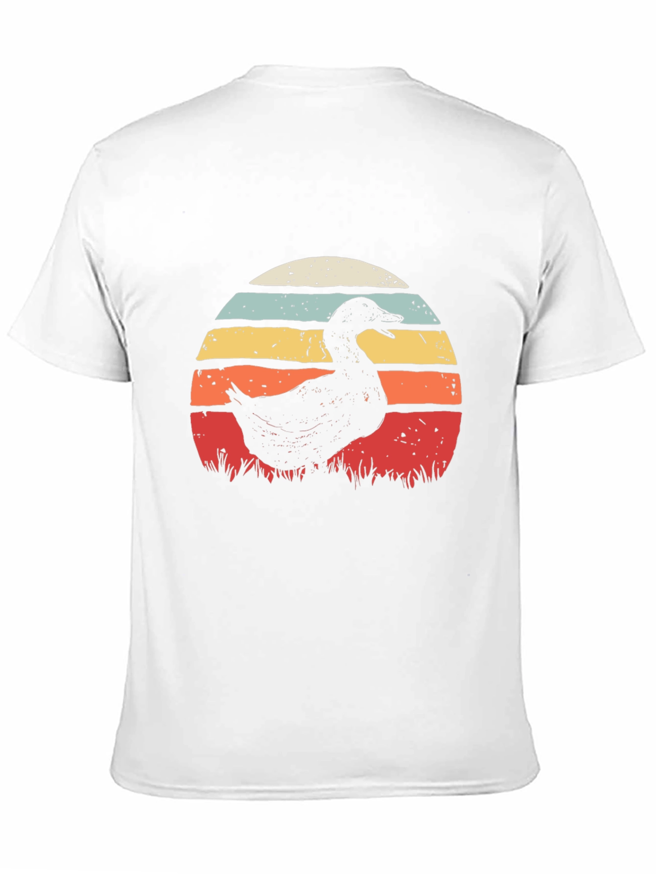 Black Retro Duck Sunset T-Shirt - Black view 11