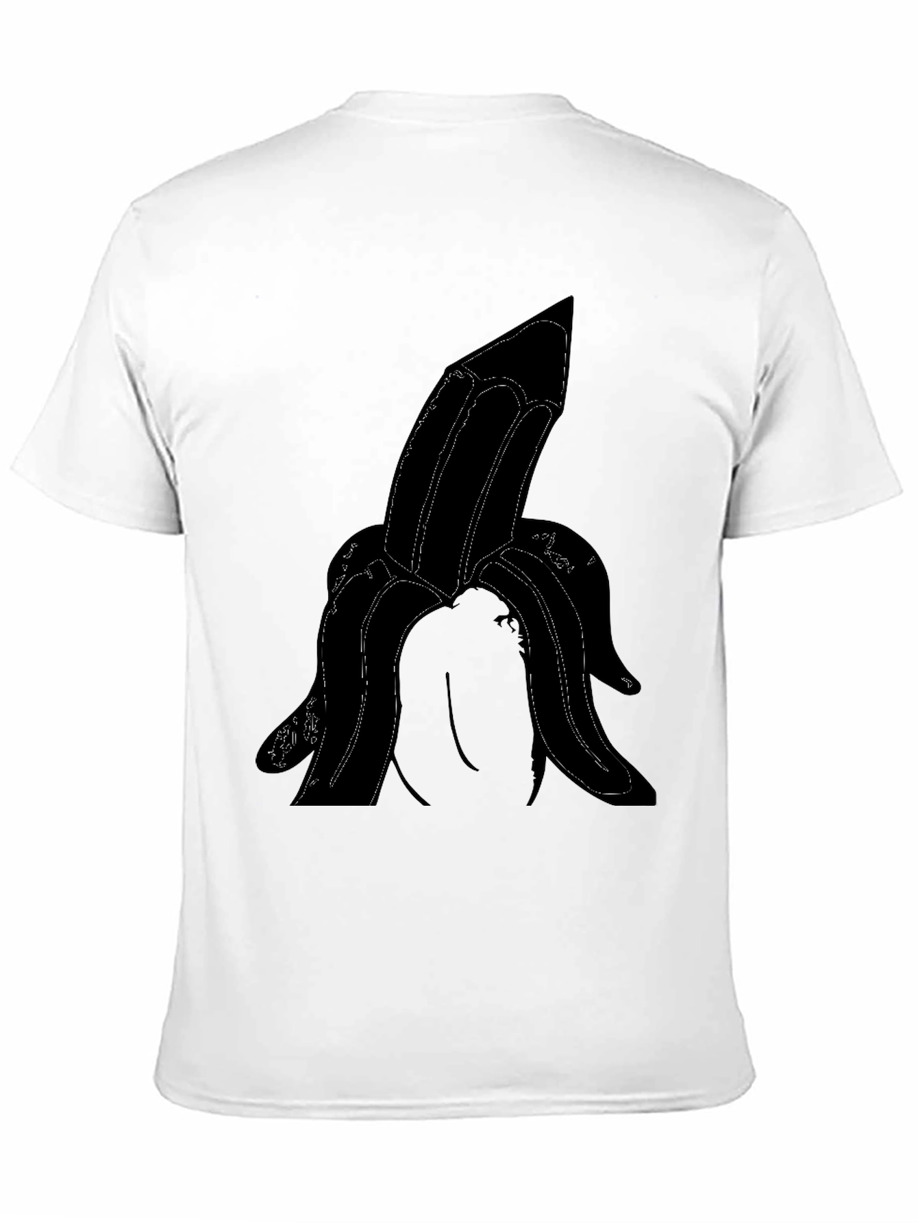 Black Novelty Banana Graphic Tee - Adult Humor T-Shirt view 11