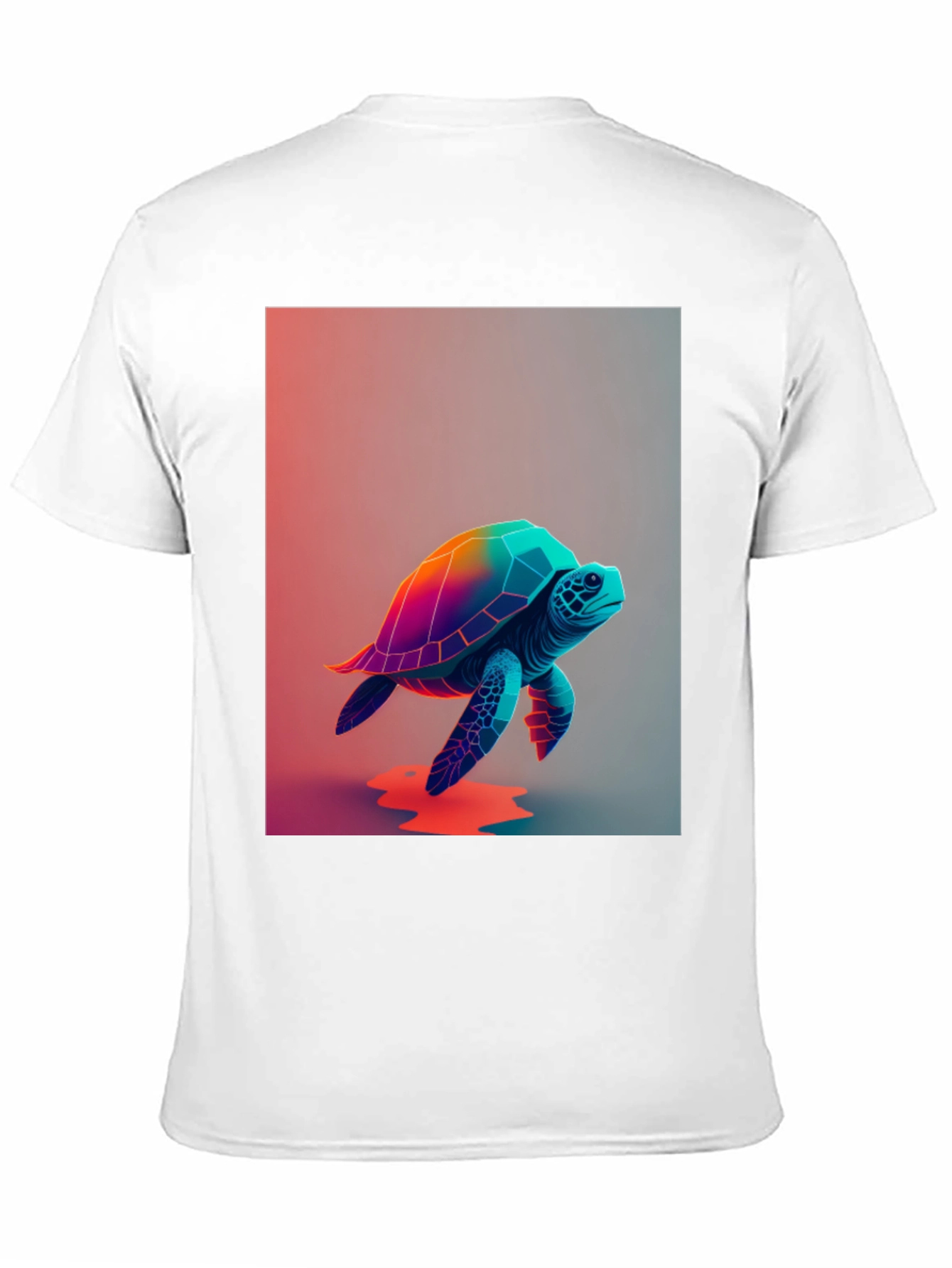 Black Rainbow Turtle Graphic Tee - Unique Design view 11