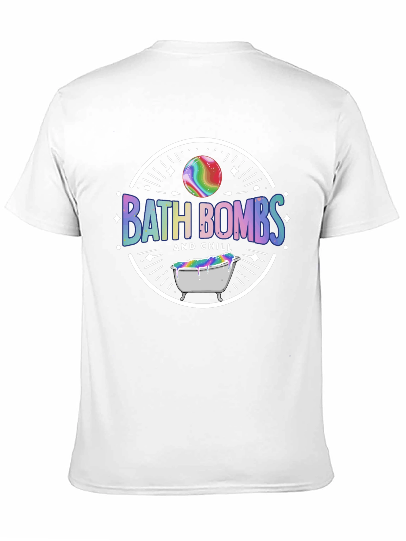 Black Bath Bombs and Chill Graphic Tee view 11