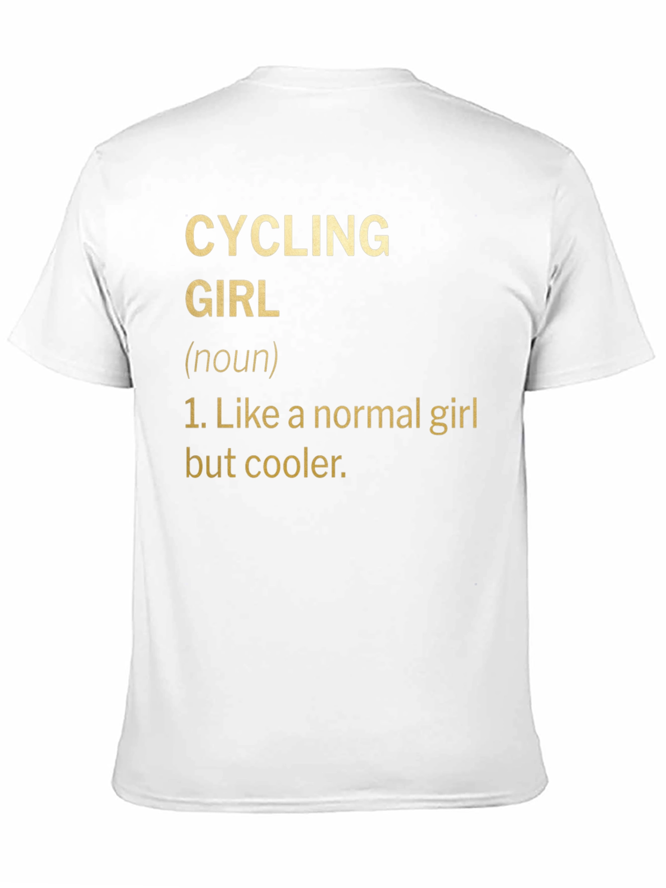 Black Cycling Girl Definition T-Shirt - Cool Biker Tee view 11