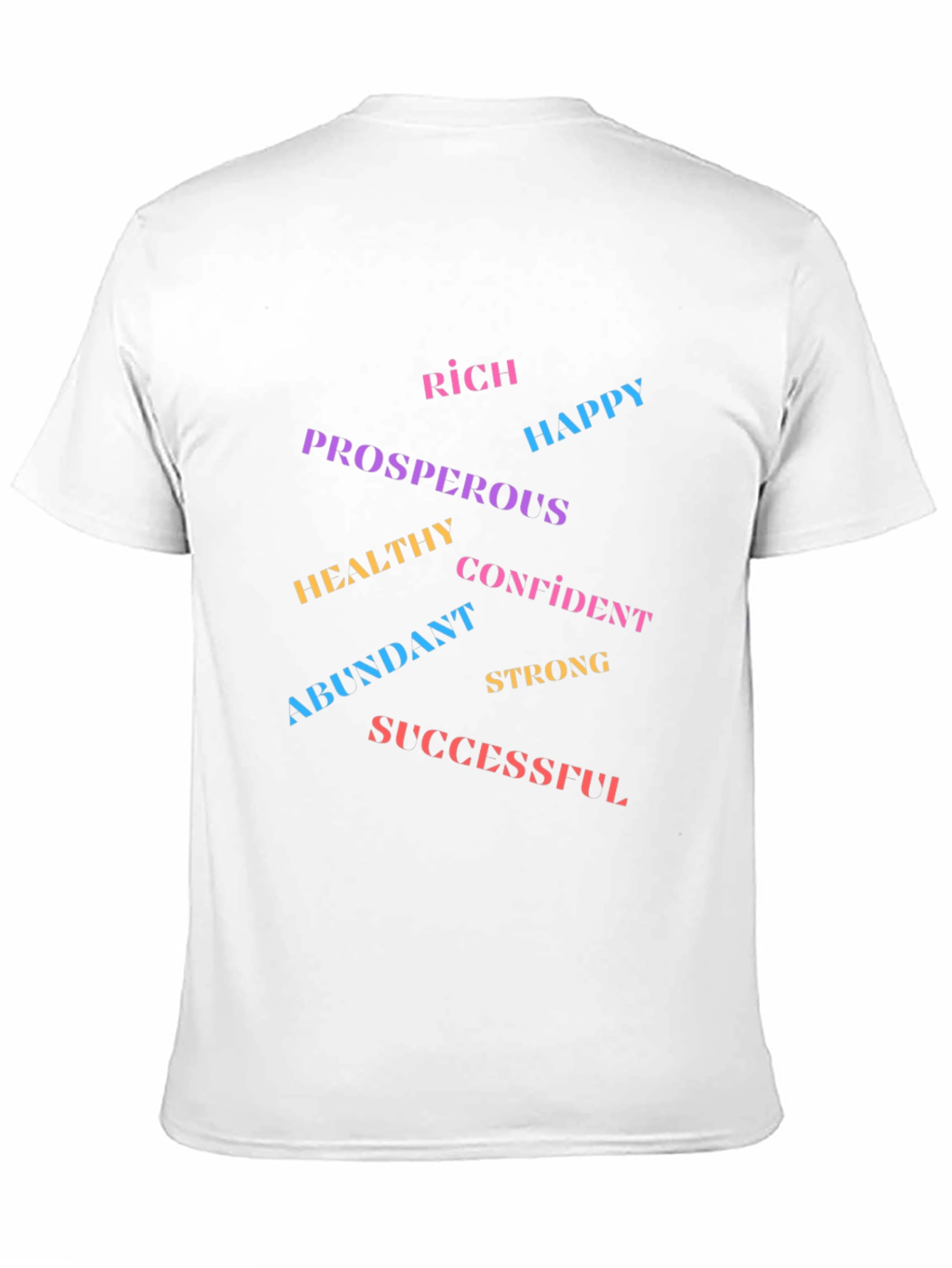 Black Motivational Word Art T-Shirt view 11