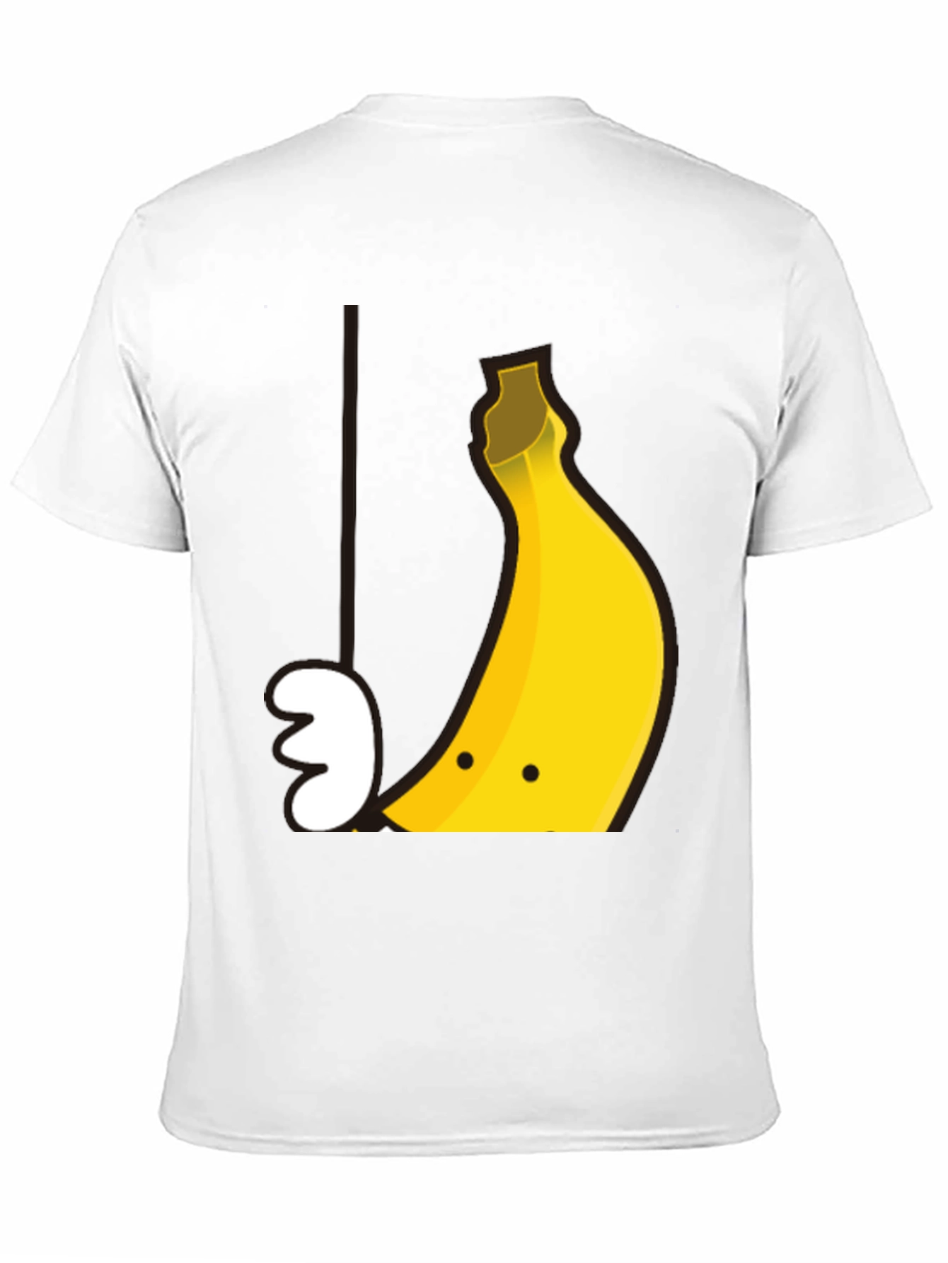 Black Banana Smile Graphic Tee - Soft Cotton Casual T-Shirt view 11