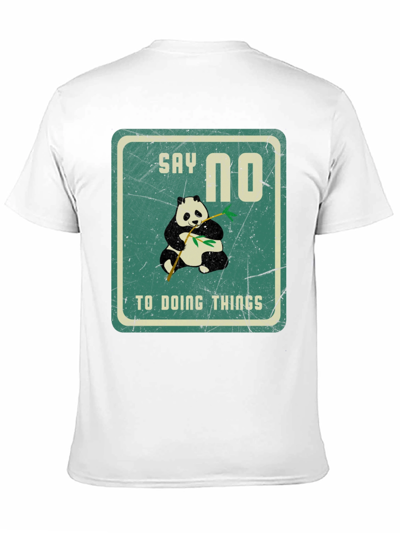 Black Say No To Doing Things T-Shirt view 11