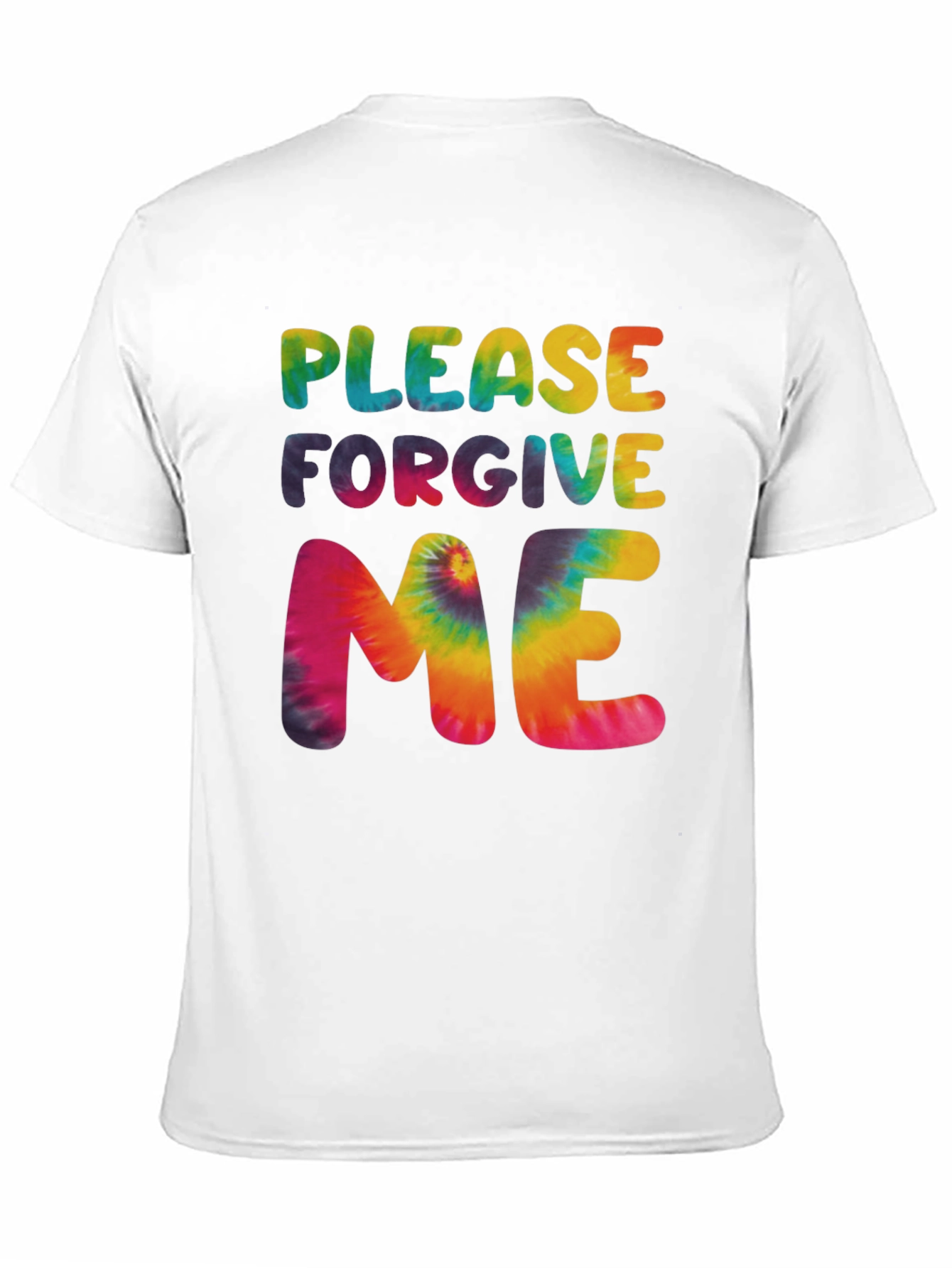 Black Please Forgive Me Tie Dye Graphic T-Shirt view 11