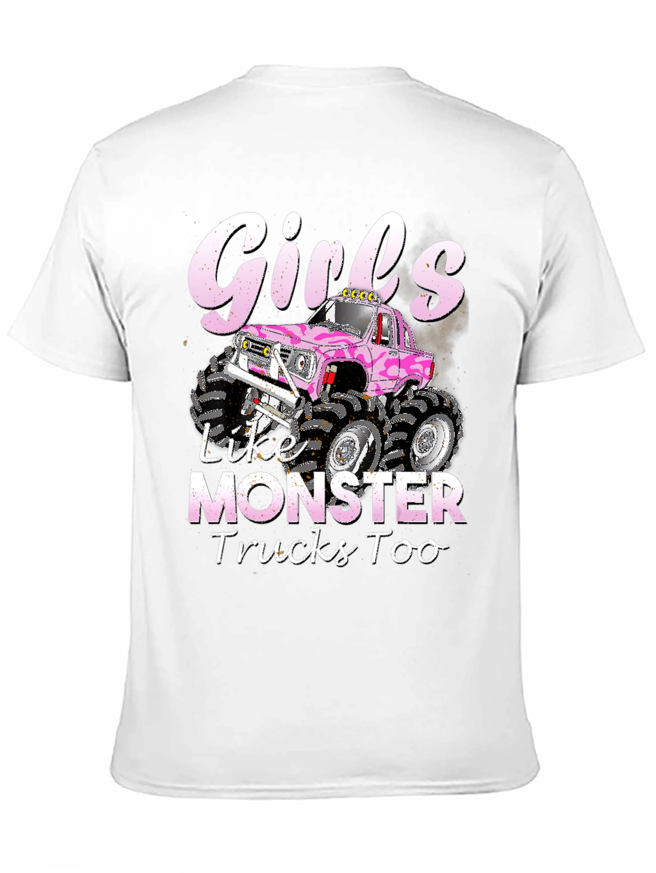 Black Girls Like Monster Trucks Too T-Shirt view 11