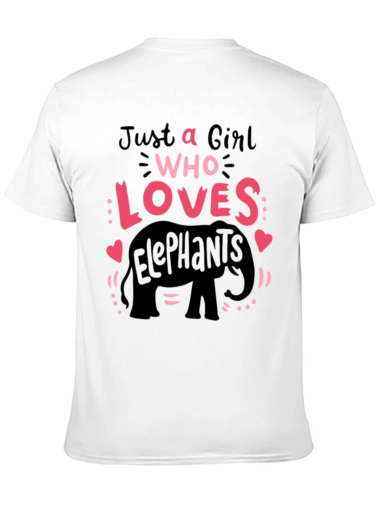 Black Girl Who Loves Elephants T-Shirt Cute Animal Tee view 11