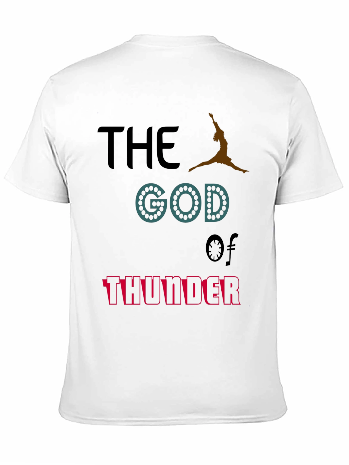 Black God of Thunder Graphic Tee view 11