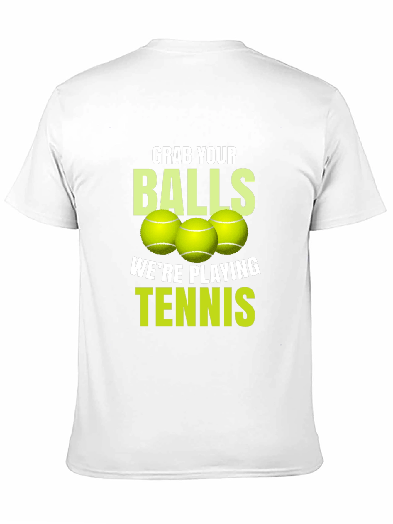 Black Grab Your Balls Tennis T-Shirt view 11
