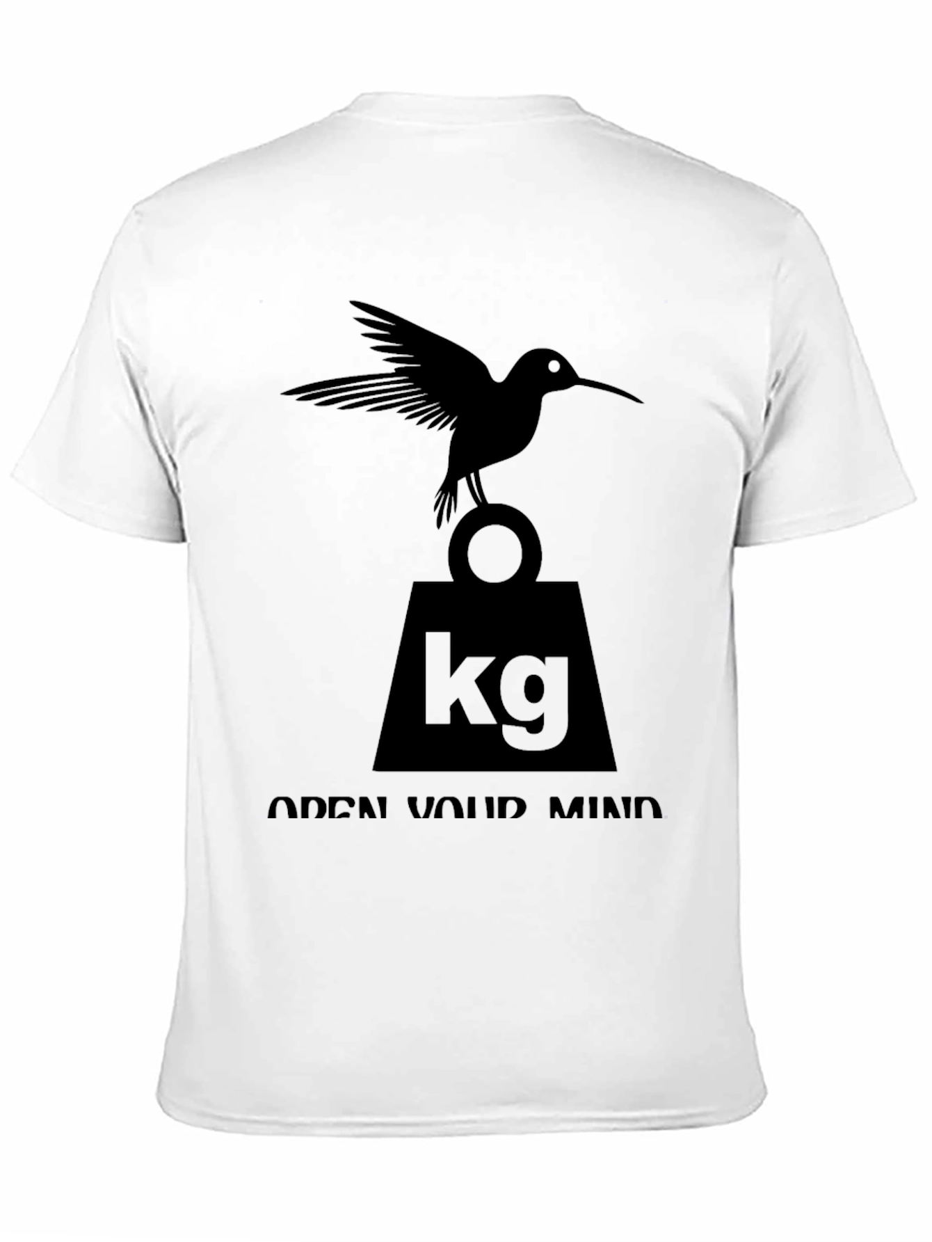 Black Hummingbird 'Open Mind' Graphic T-Shirt view 11