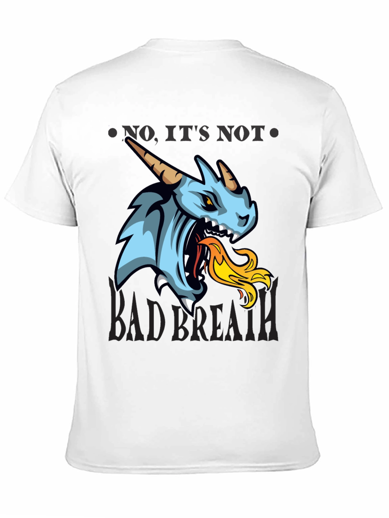 Black Dragon Fire Breath Graphic Tee - Bold & Unique! view 11