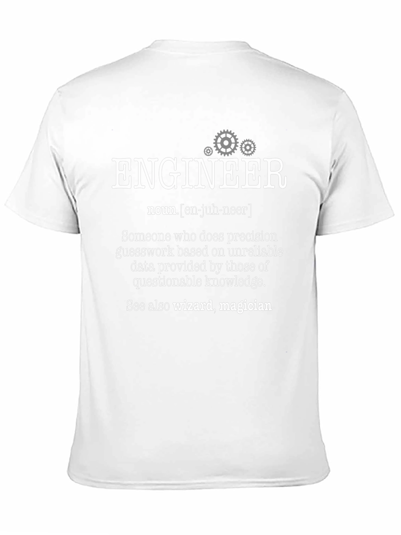 Black Engineer Definition T-Shirt - Funny Gift view 11