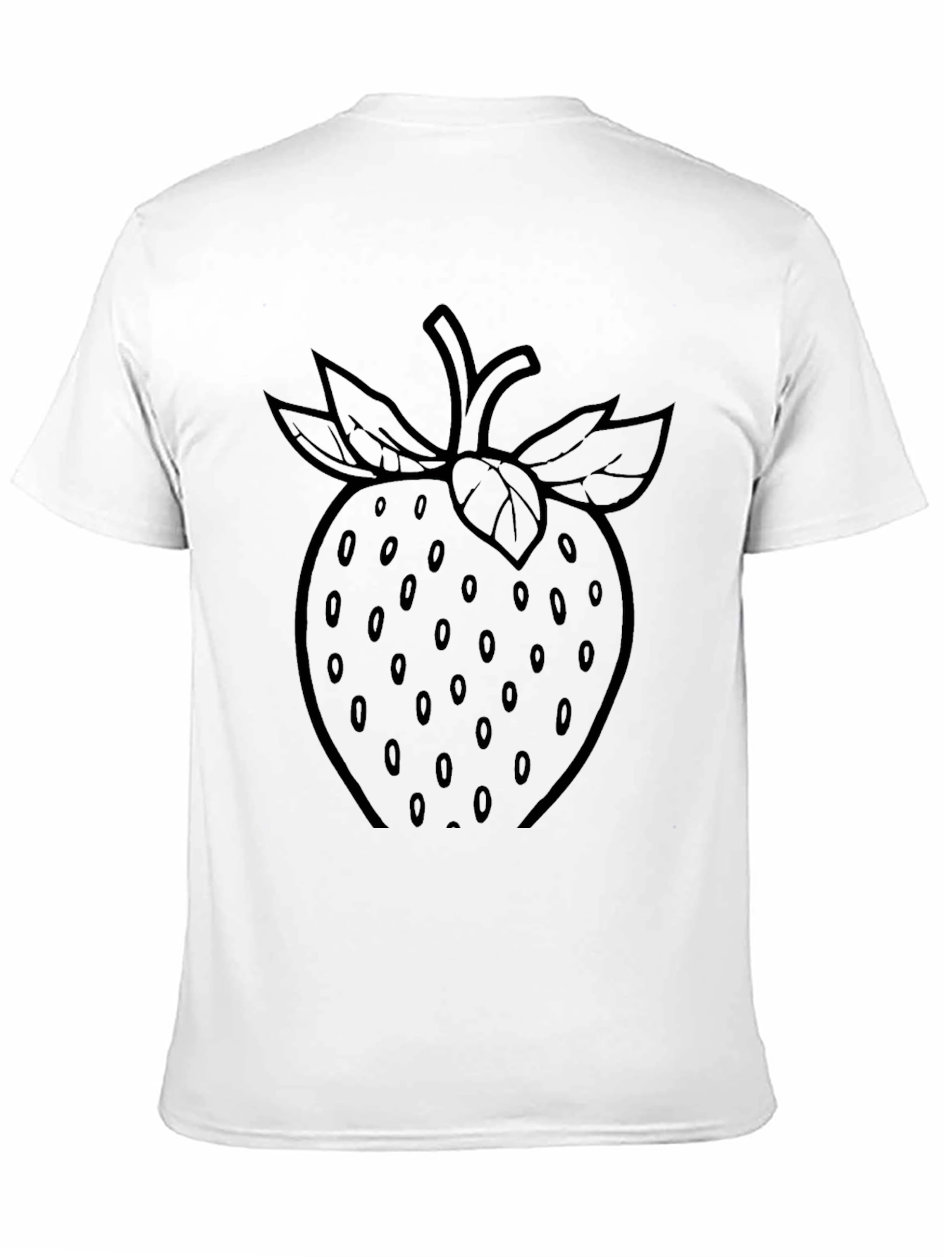 Black Strawberry Graphic Black T-Shirt view 11