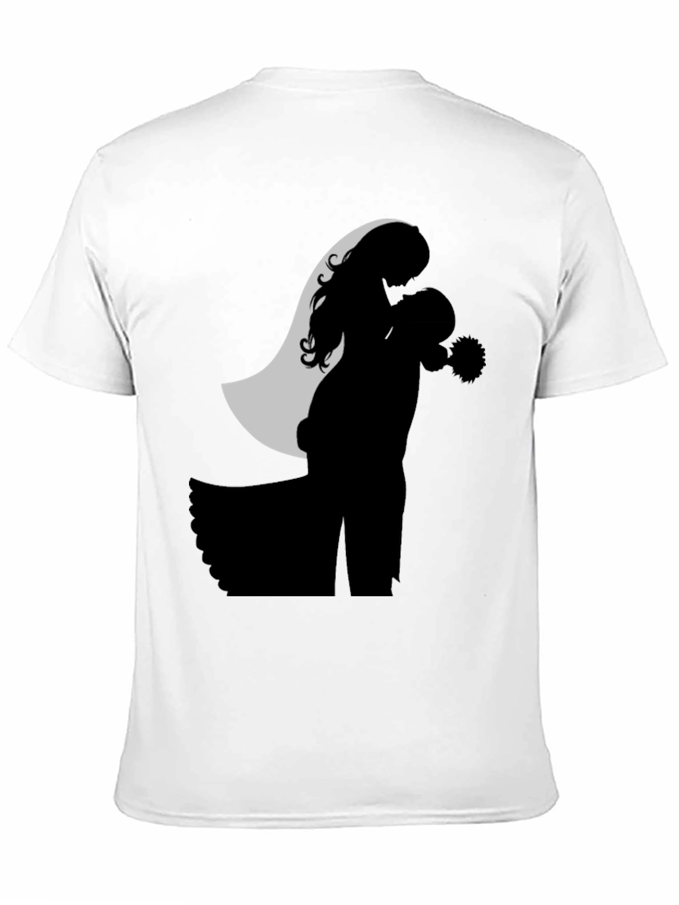 Black Bridal Silhouette Graphic Tee view 11