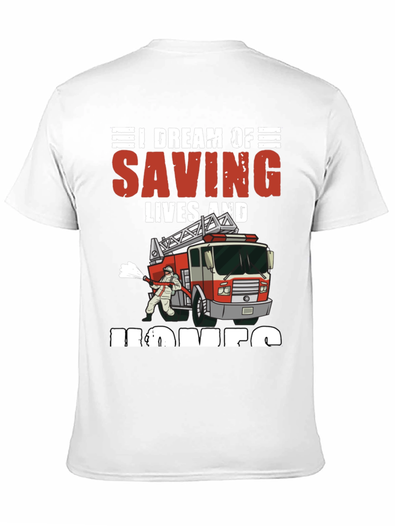 Black Firefighter Dream T-Shirt view 11