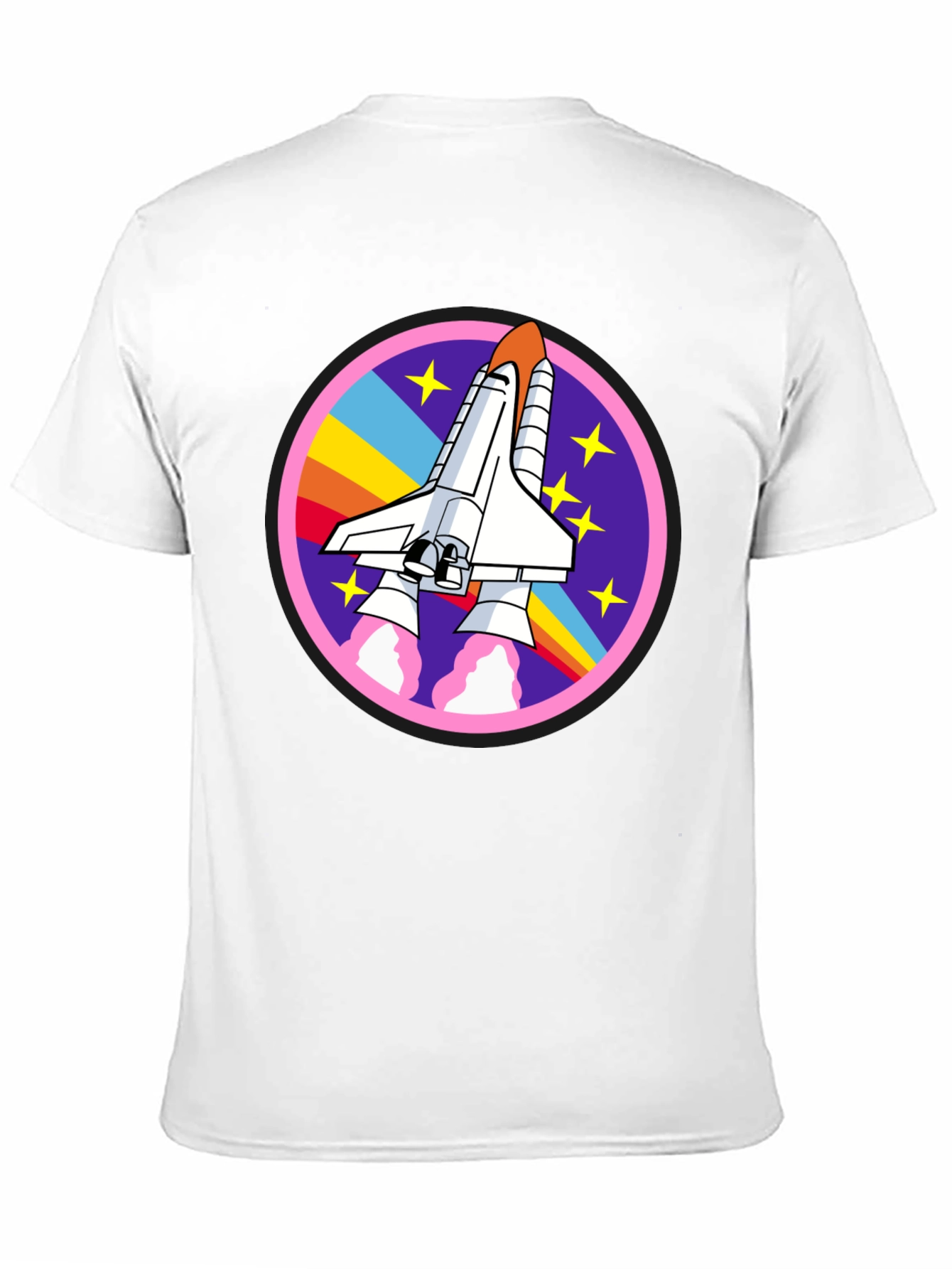 Black Retro Space Shuttle T-Shirt - Blast Off in Style! view 11