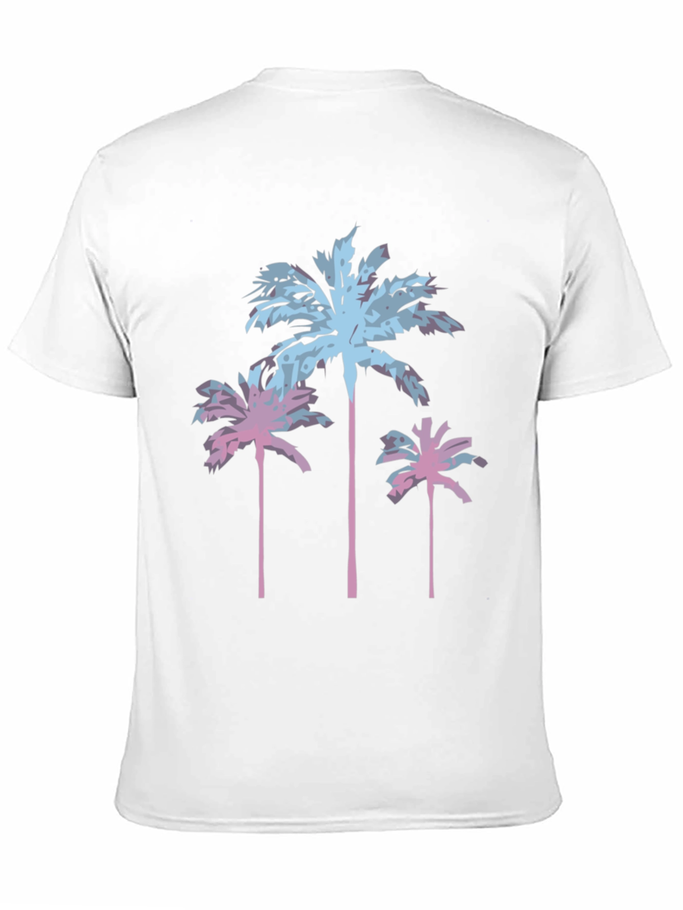 Black Tropical Palm Tree Graphic Tee - Black view 11