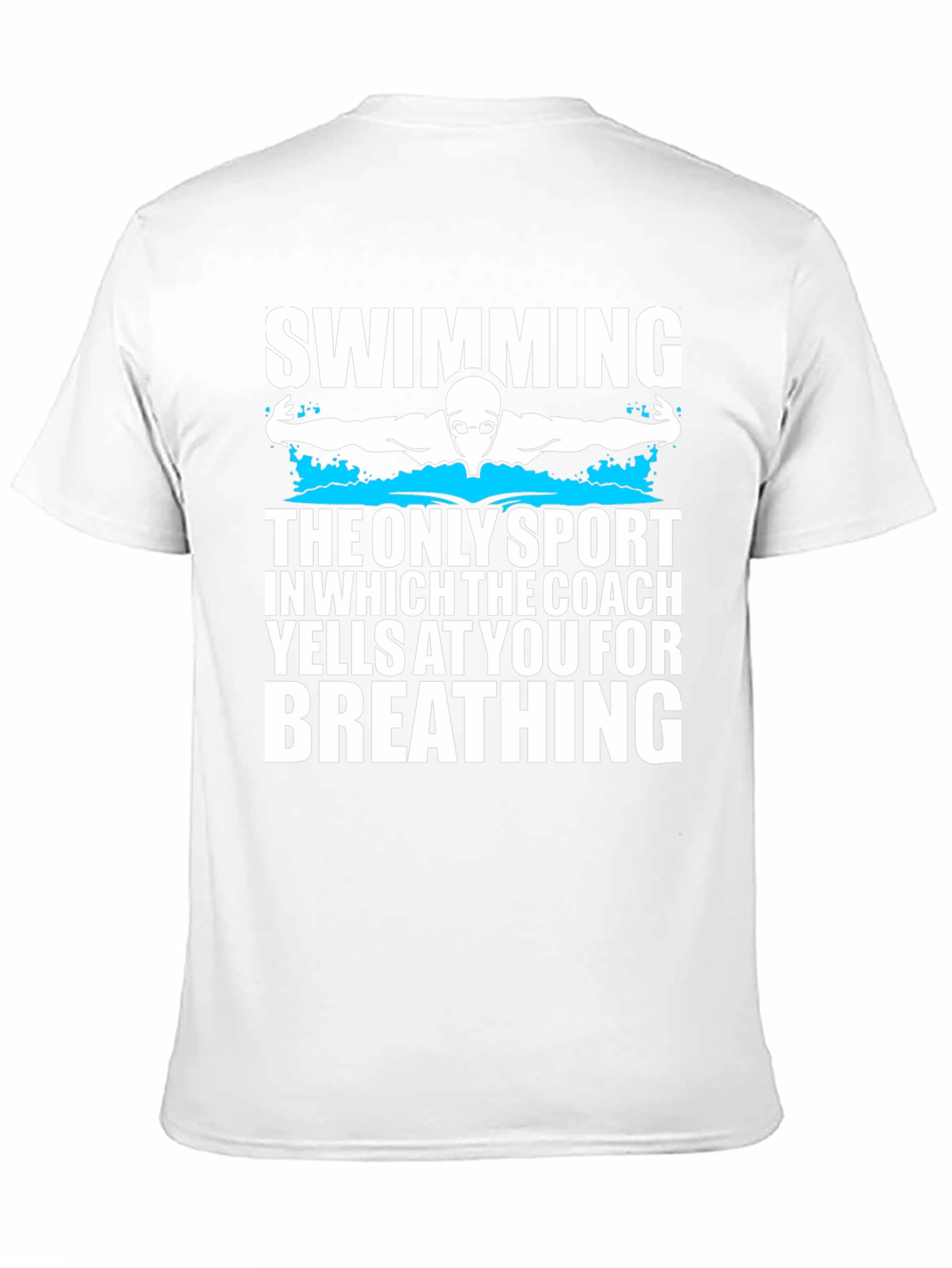 Black Swimming Coach Yells T-Shirt view 11