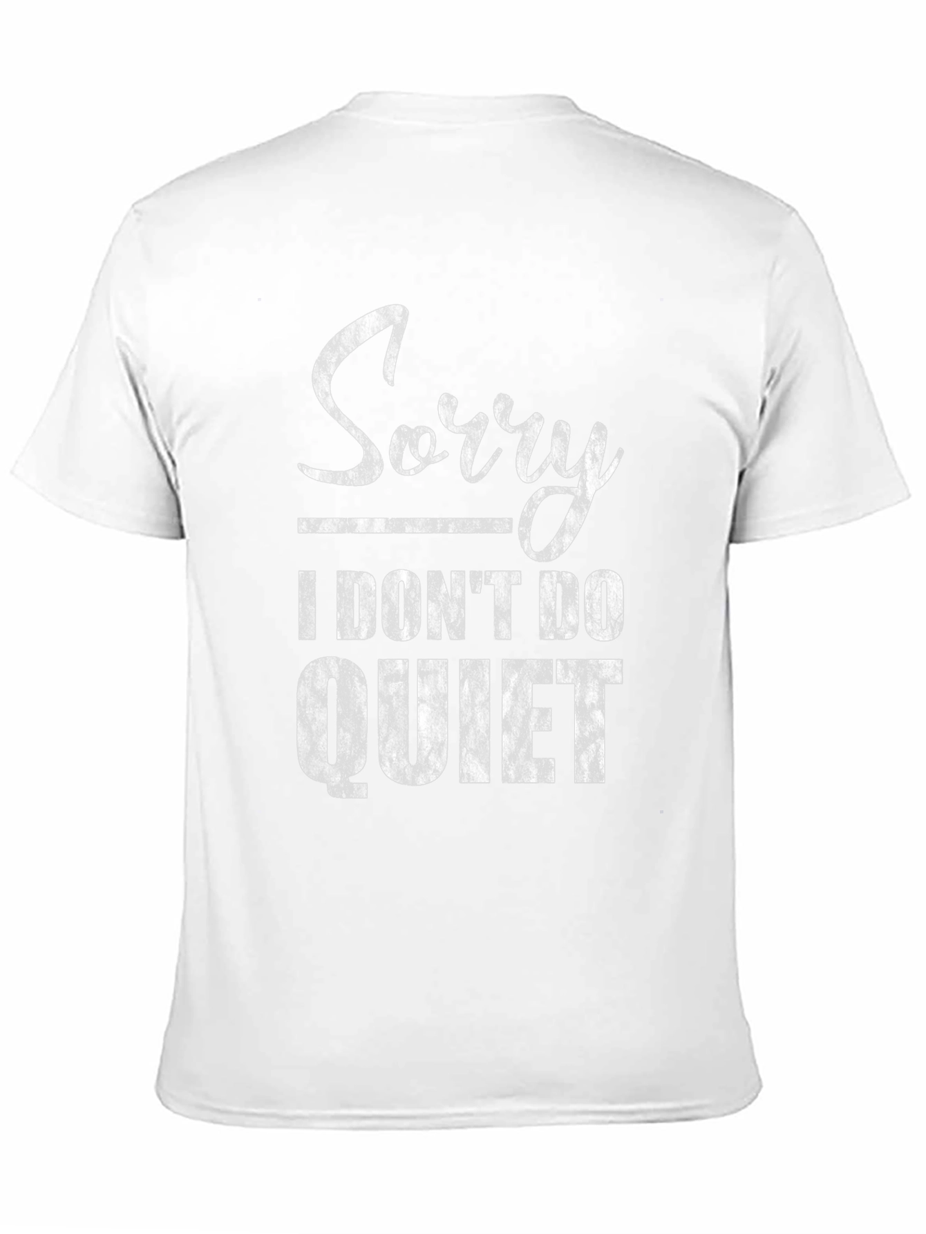 Black Funny "Sorry I Don't Do Quiet" Graphic Tee - Black view 11