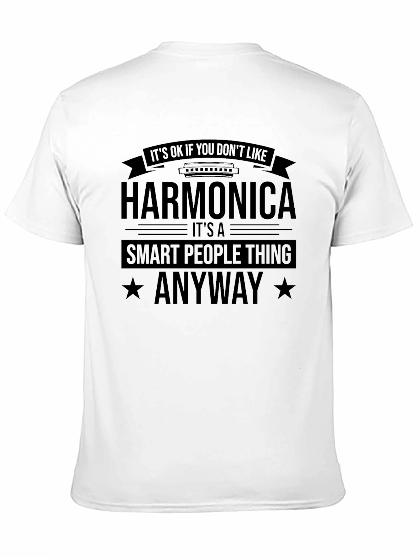 Black Harmonica Smart People Thing T-Shirt  view 11