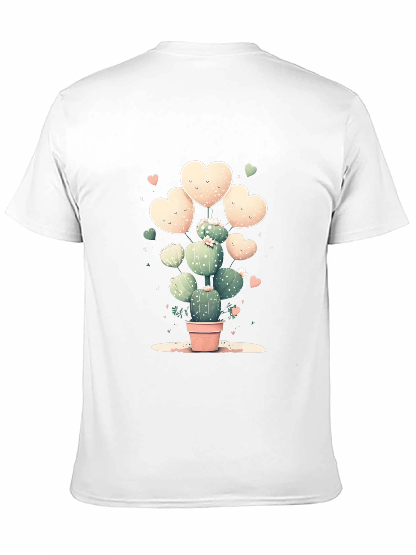 Black Cactus Heart T-Shirt - Cute Plant Lover Tee view 11