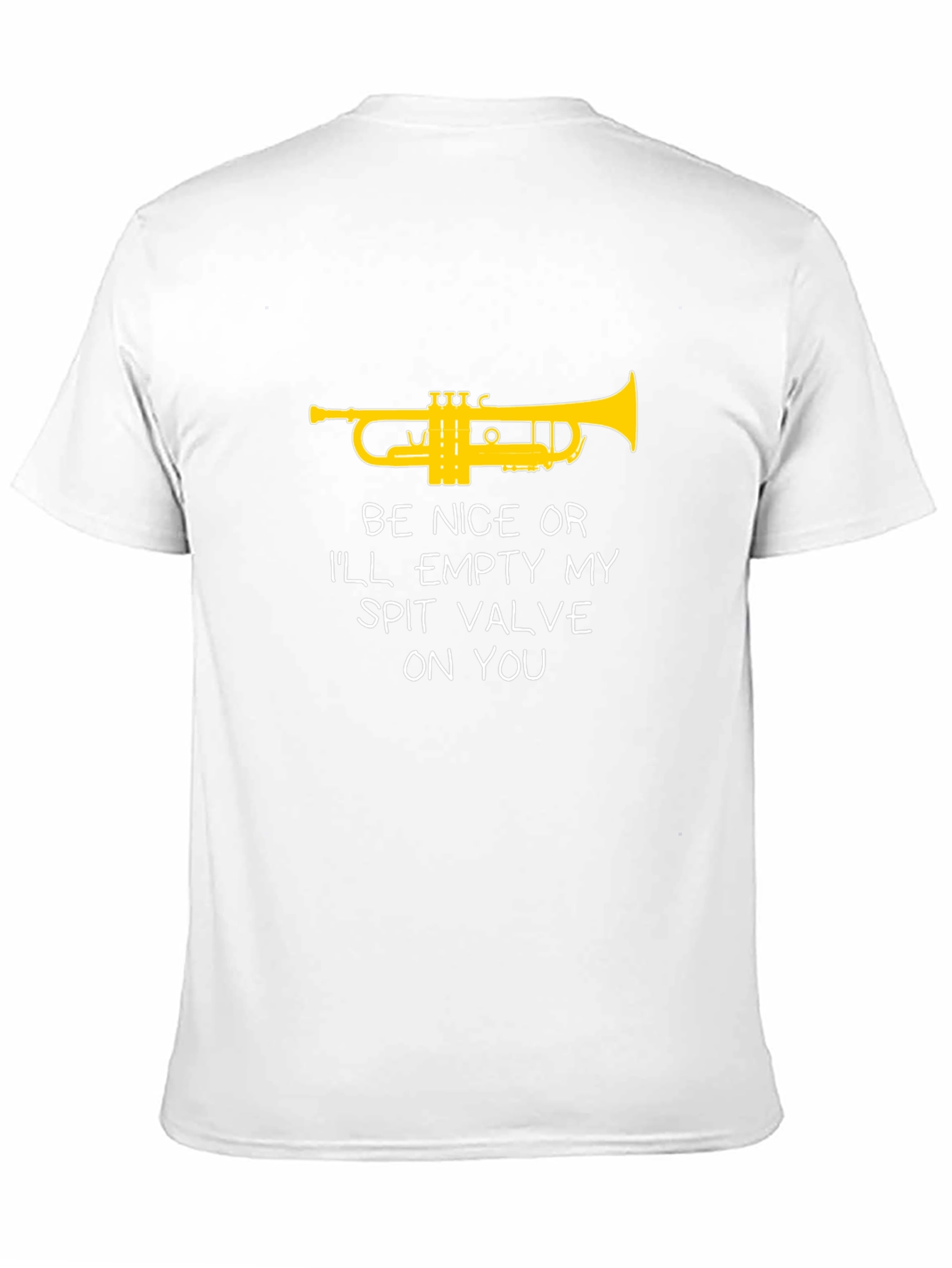 Black Funny Trumpet T-Shirt - Spit Valve Warning view 11