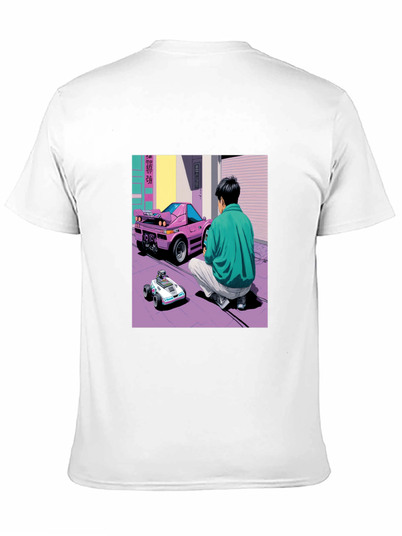 Black Retro Car Graphic T-Shirt - Black view 11