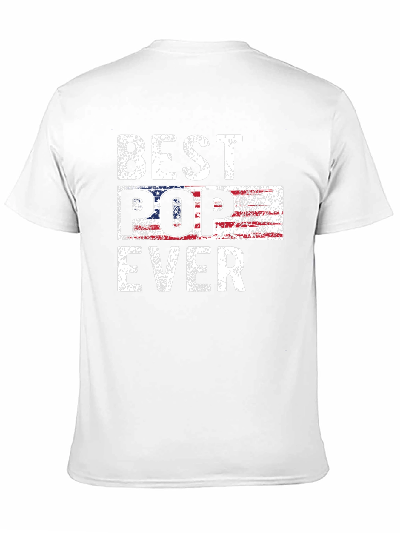 Black Best Pop Ever American Flag Graphic T-Shirt view 11