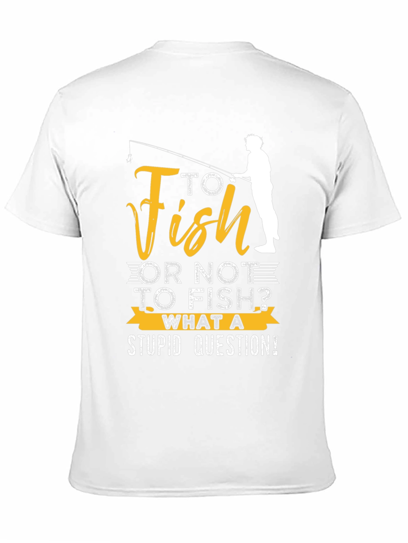 Black Funny Fishing T-Shirt: "To Fish or Not to Fish?" view 11
