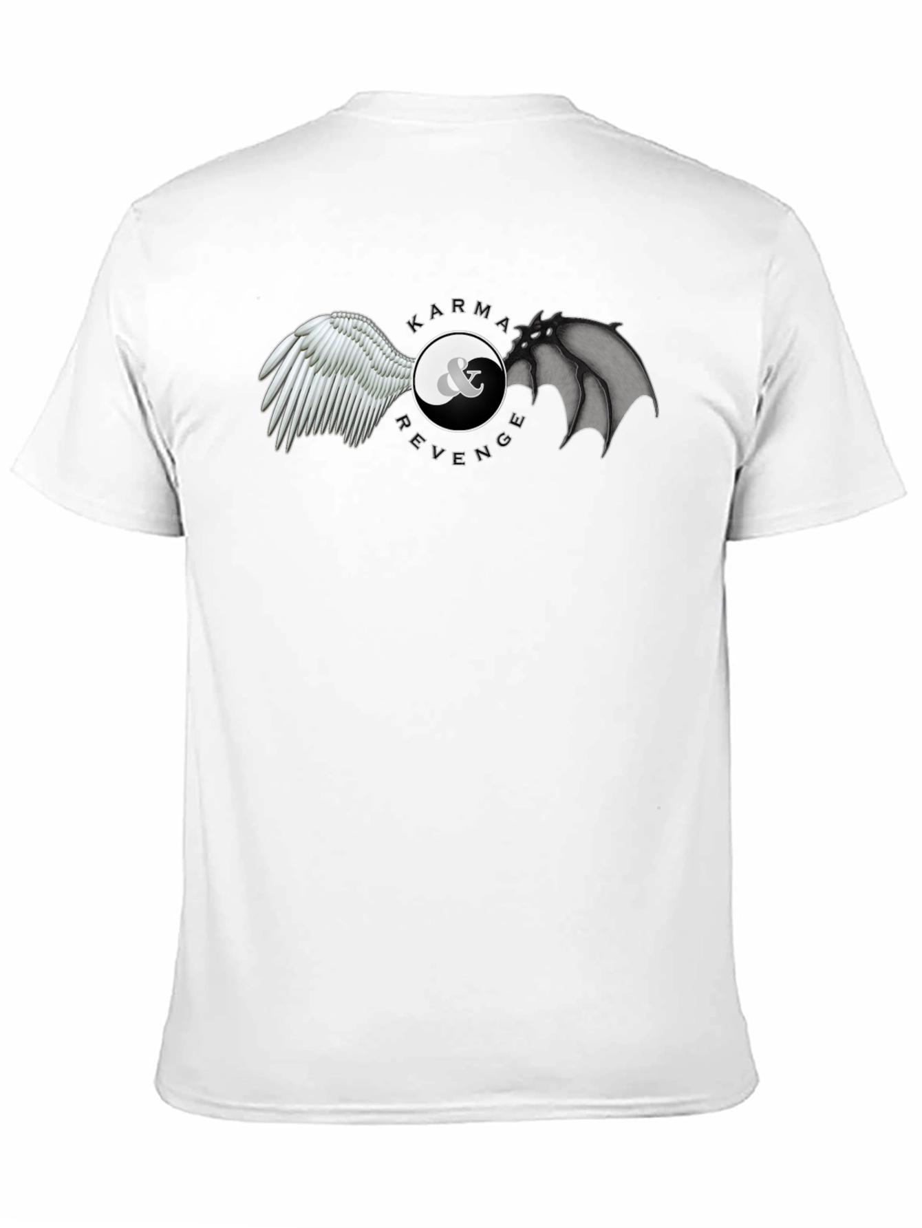 Black Karma & Revenge Graphic T-Shirt - Balance Design view 11