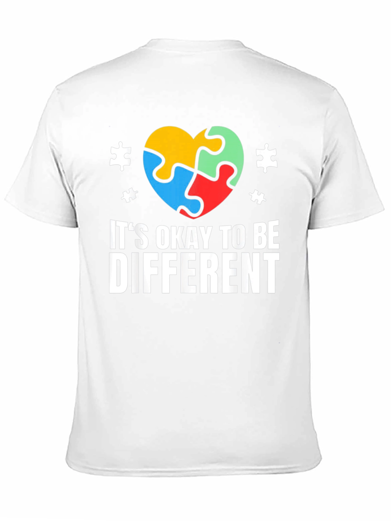 Black Autism Awareness T-Shirt - It's Okay to Be Different view 11