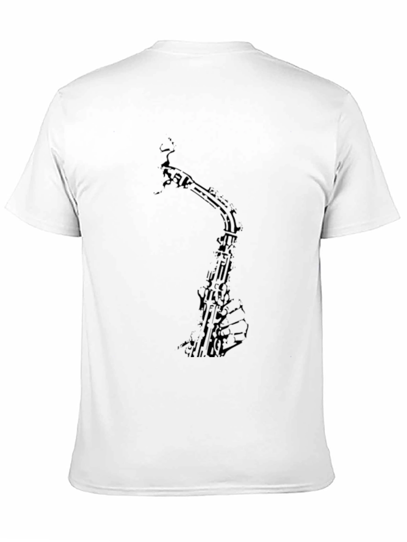 Black Saxophone Graphic T-Shirt - Music Lover Tee view 11
