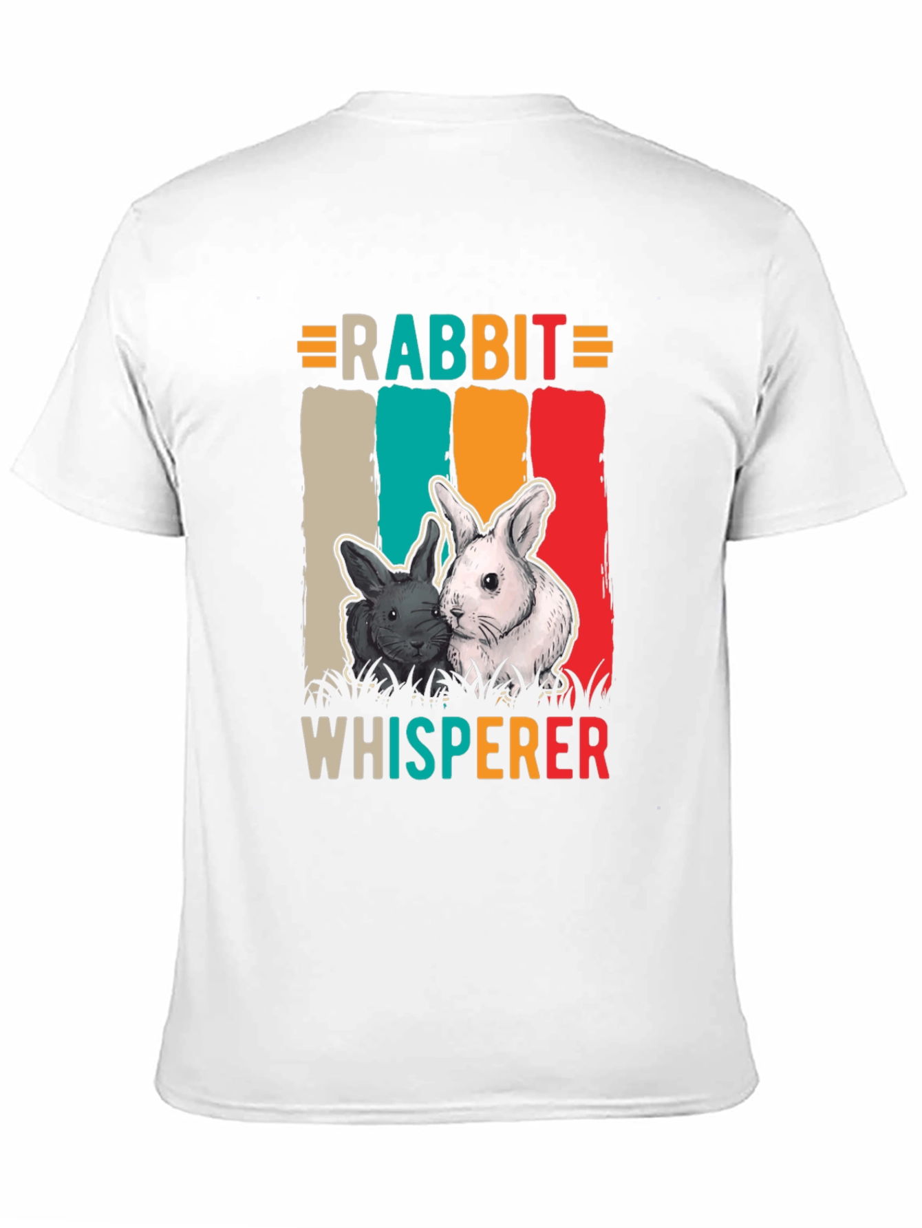 Black Rabbit Whisperer Graphic Tee - Unisex Cotton T-Shirt view 11