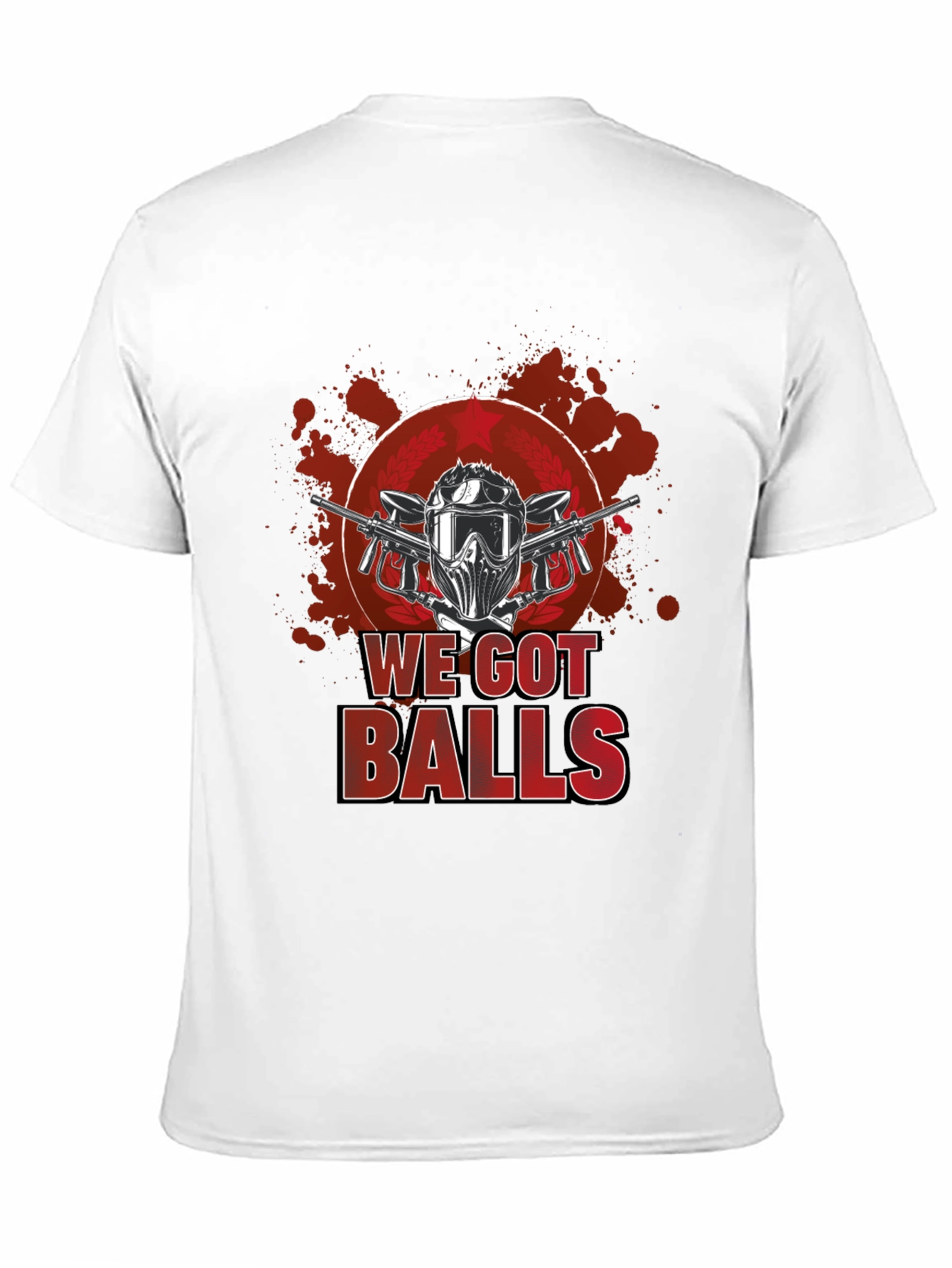 Black Paintball We Got Balls Graphic T-Shirt view 11