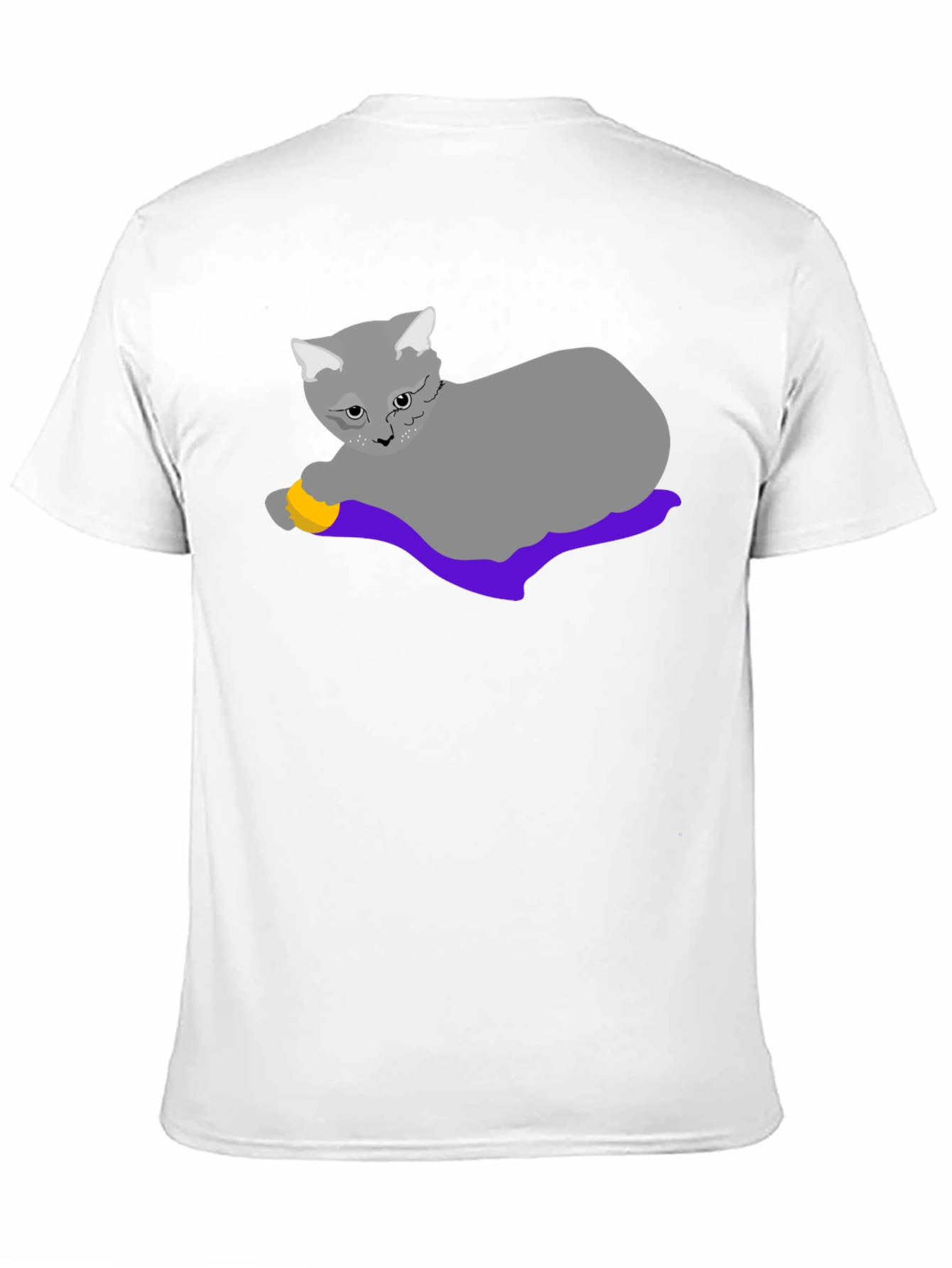 Black Cat Lover T-Shirt: Whimsical Cartoon Cat Design view 11