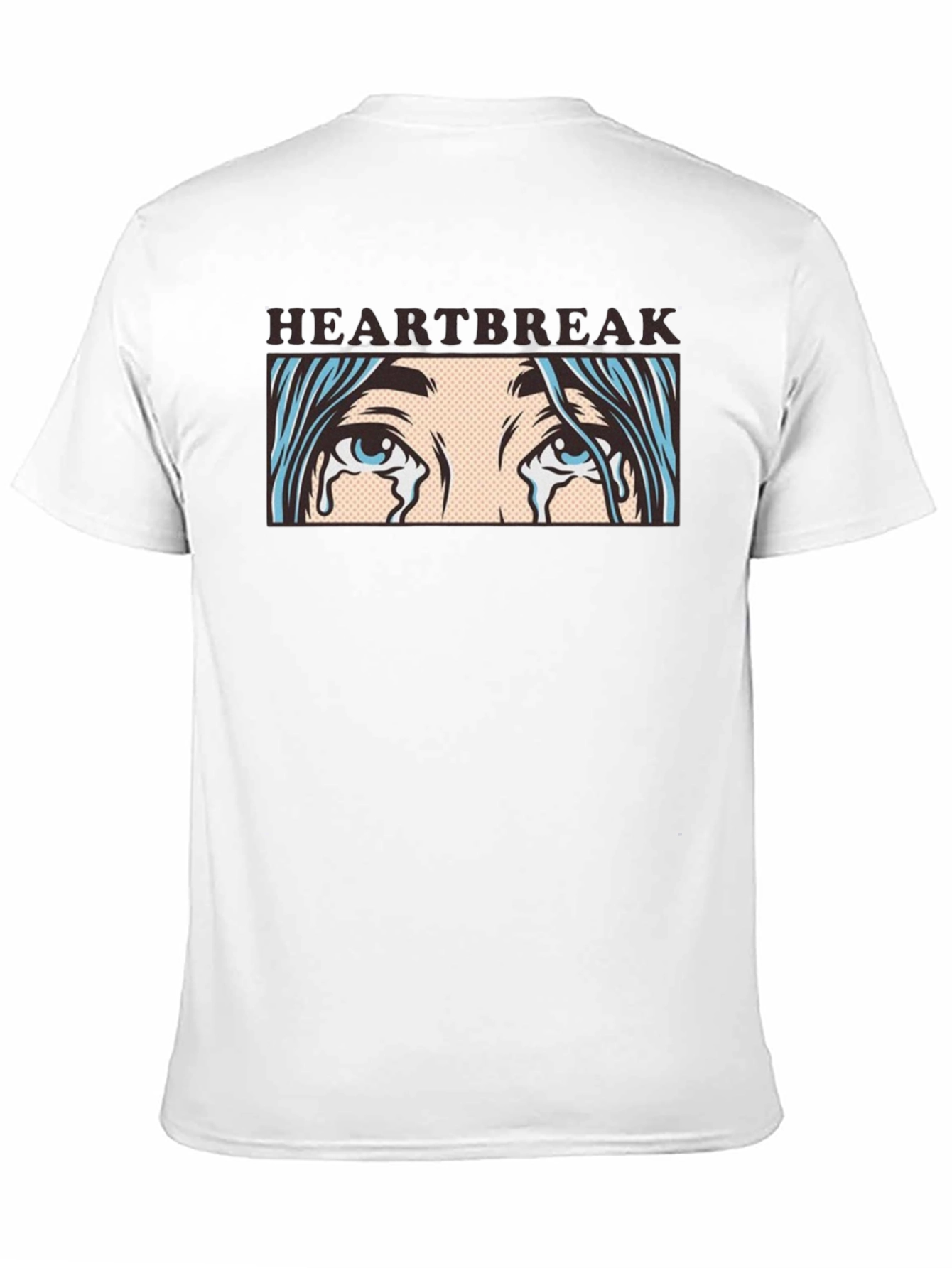 Black Heartbreak Graphic T-Shirt - Unisex Black Tee view 11