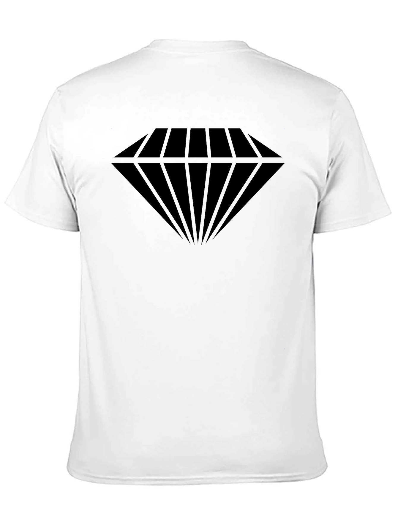 Black Diamond Graphic Tee - Black Cotton Blend Casual Wear view 11